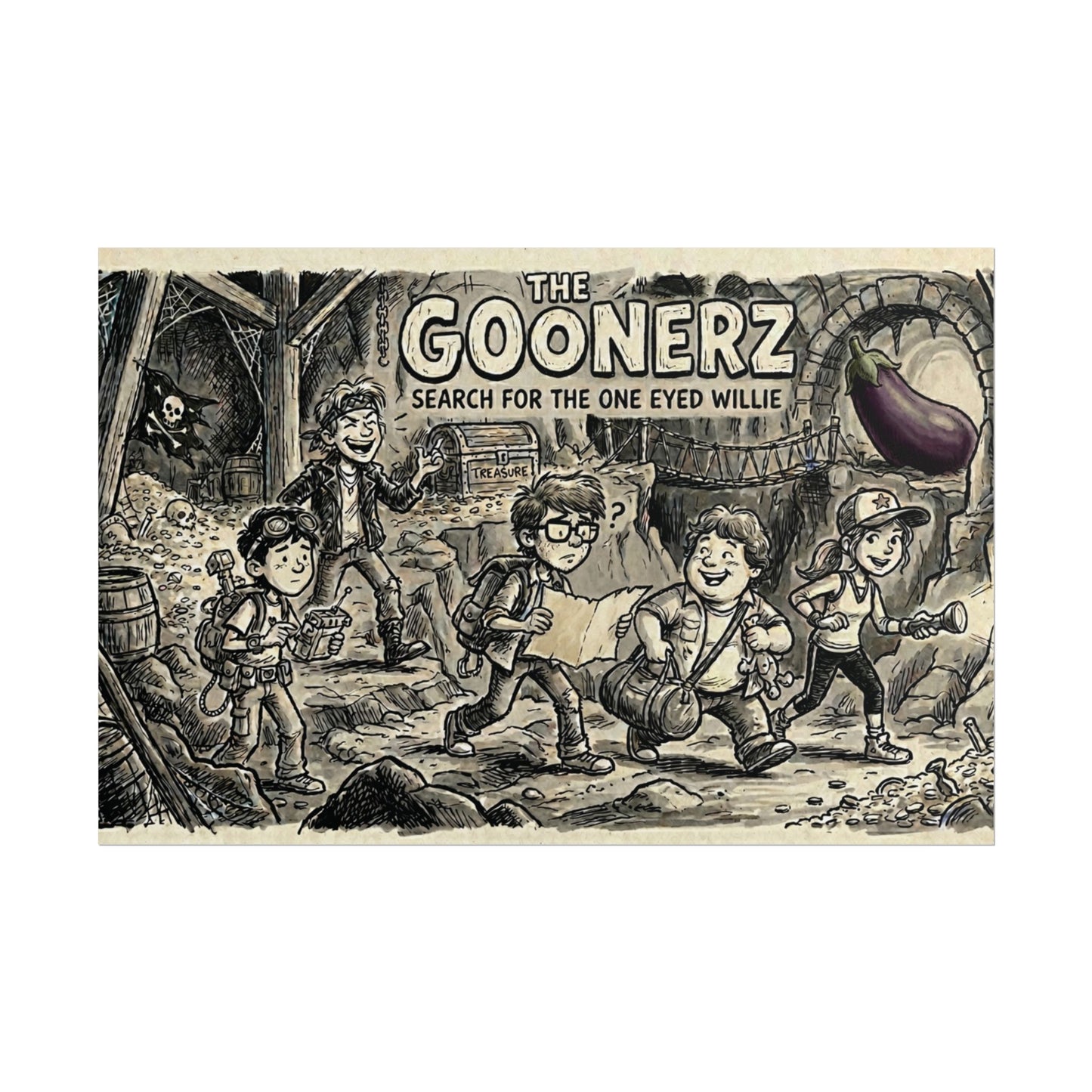 Eggplant Adventures Rolled Posters