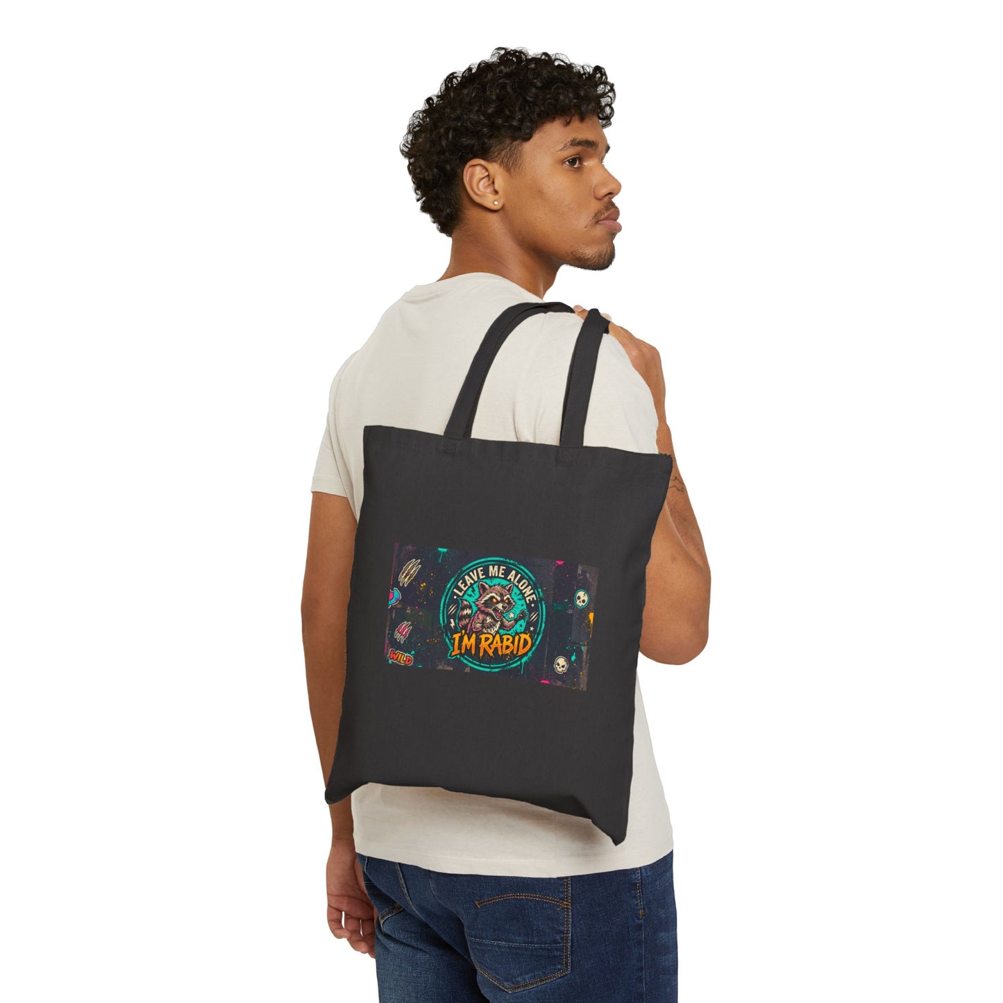 I'm Rabid Dual Graphic Cotton Canvas Tote Bag