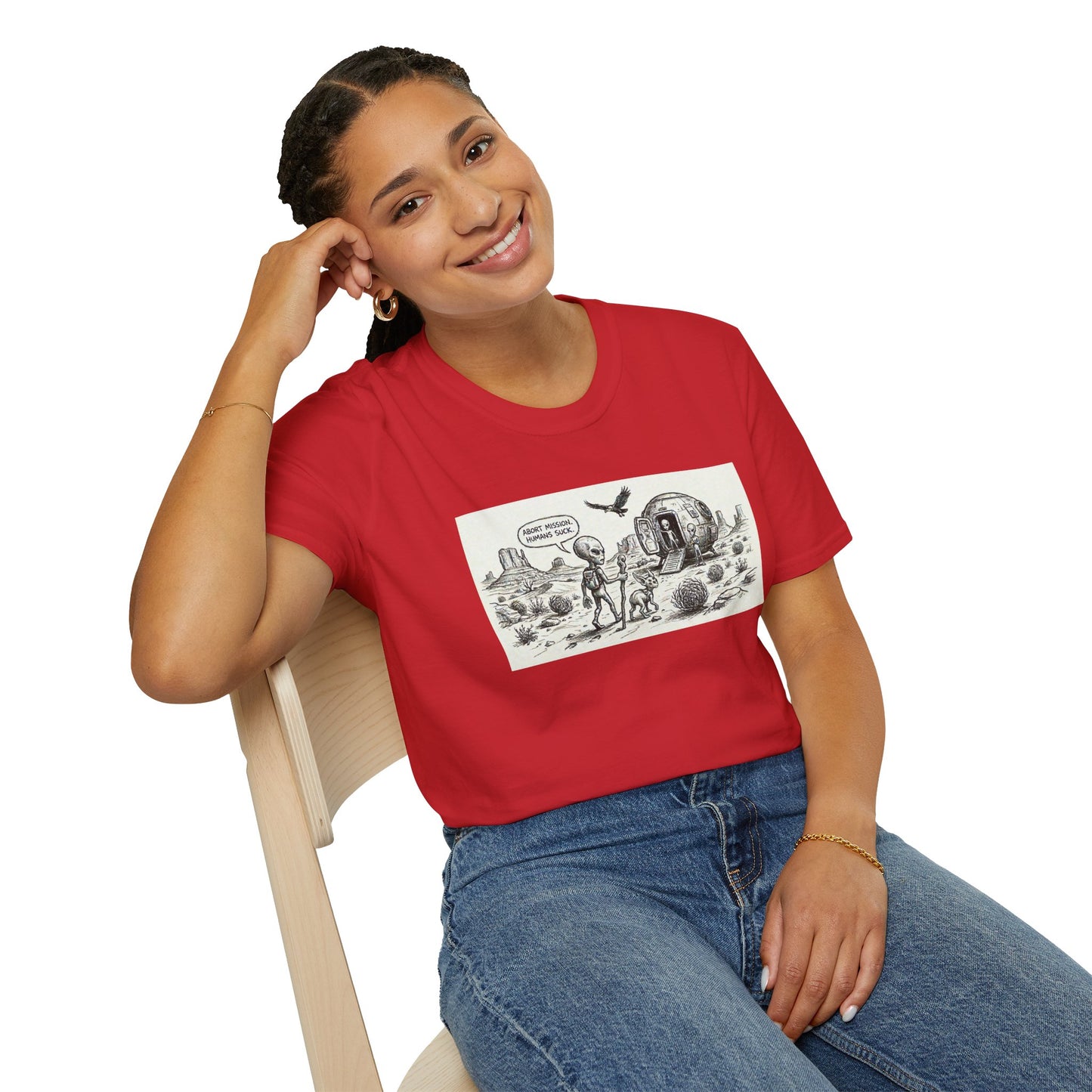 Abort mission! Unisex Softstyle T-Shirt