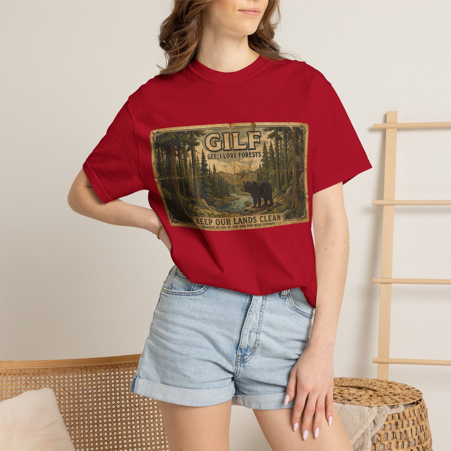 GILF Bear Unisex Garment-Dyed T-shirt