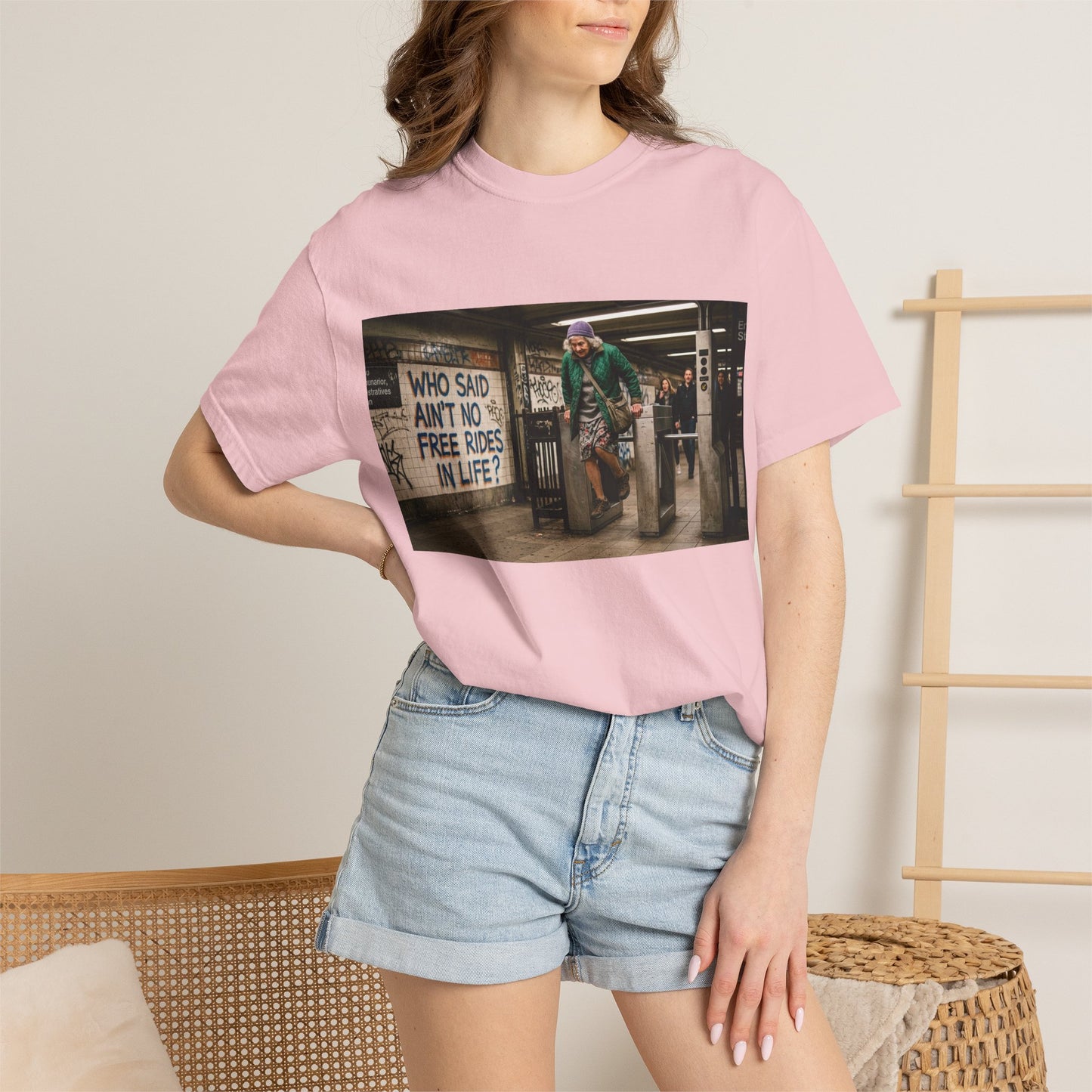 No Free Rides? Unisex Garment-Dyed T-shirt