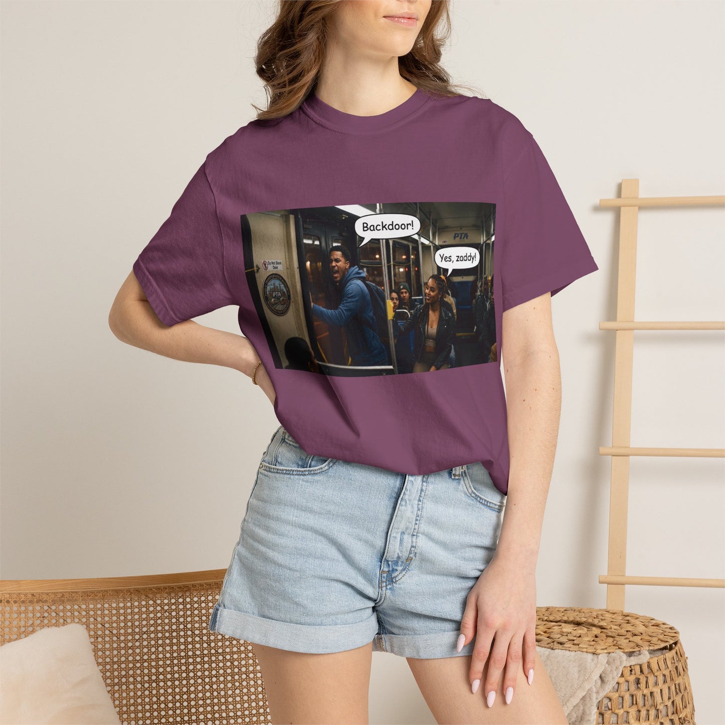 Backdoor Unisex Garment-Dyed T-shirt