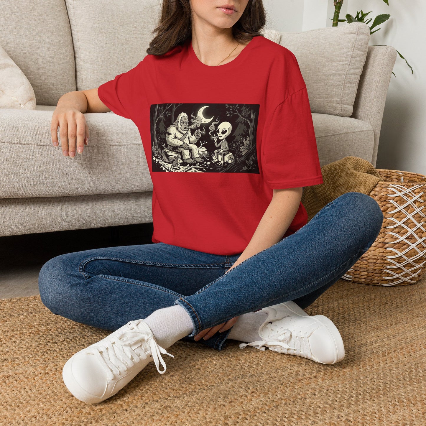 Bigfoot and friends Unisex Softstyle T-Shirt