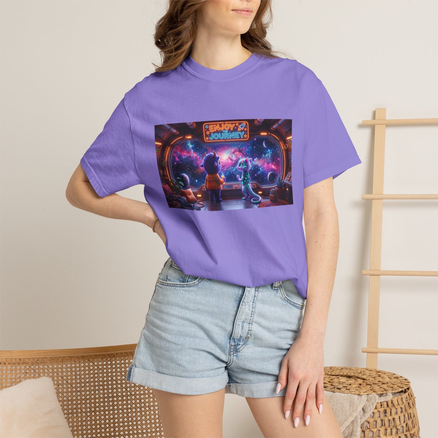 Enjoy the Journey Motivational Garment-Dyed Tee — Unique Unisex Gift