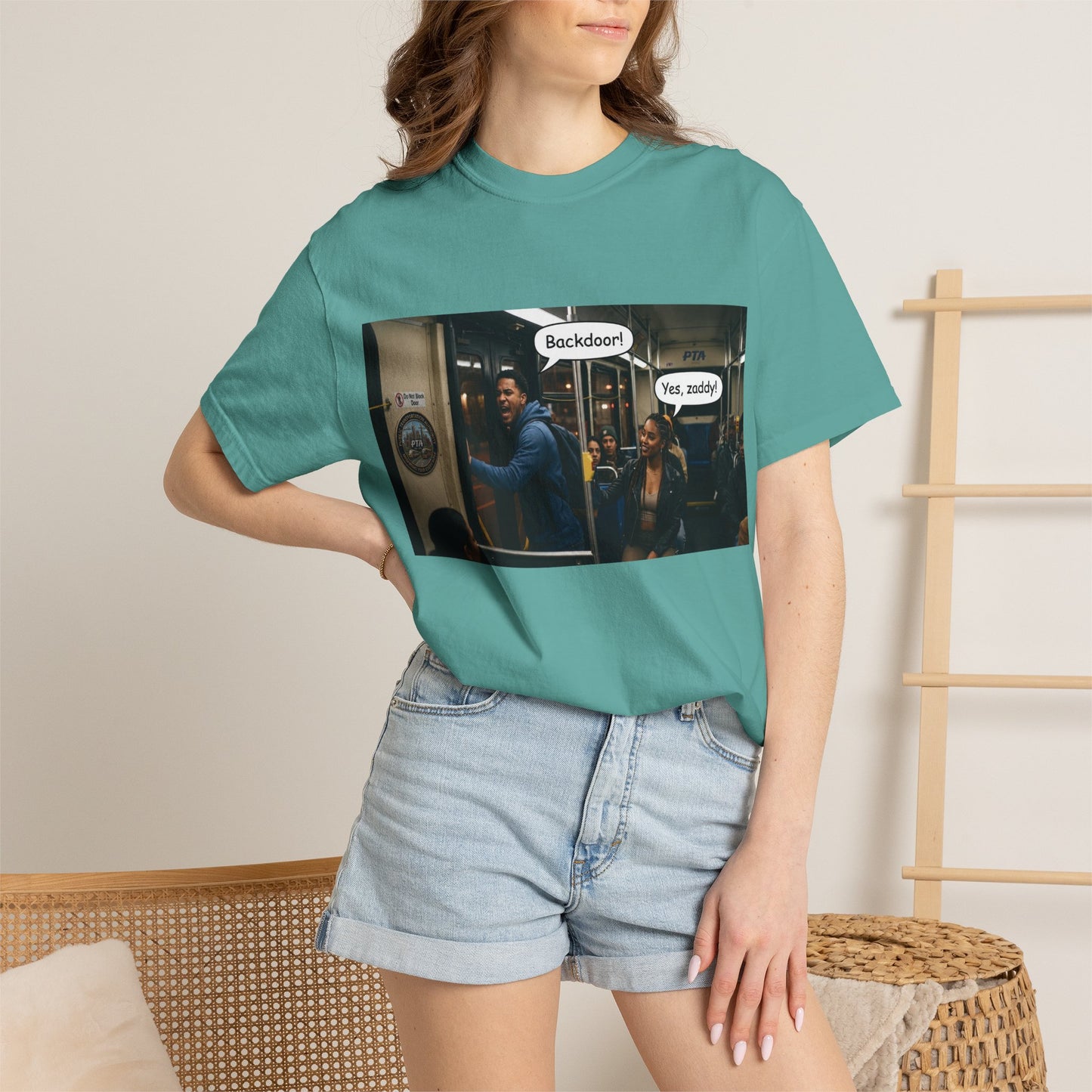 Backdoor Unisex Garment-Dyed T-shirt