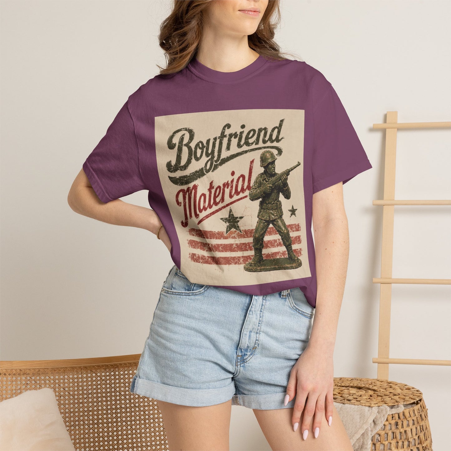 Boyfriend Material Unisex Garment-Dyed T-shirt