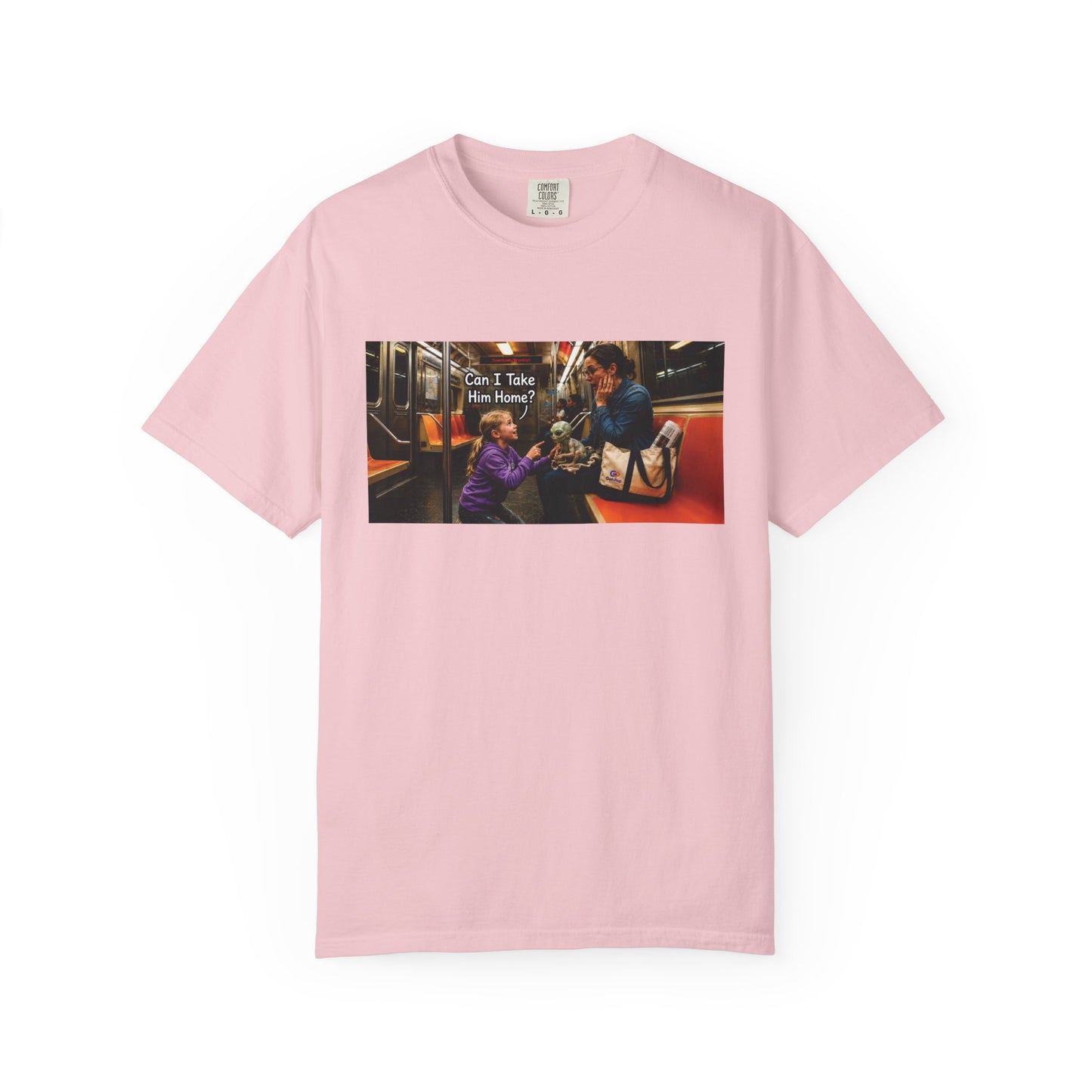Can I Take Him Home? Funny Garment-Dyed T-Shirt — Cute Gift for Him or Her