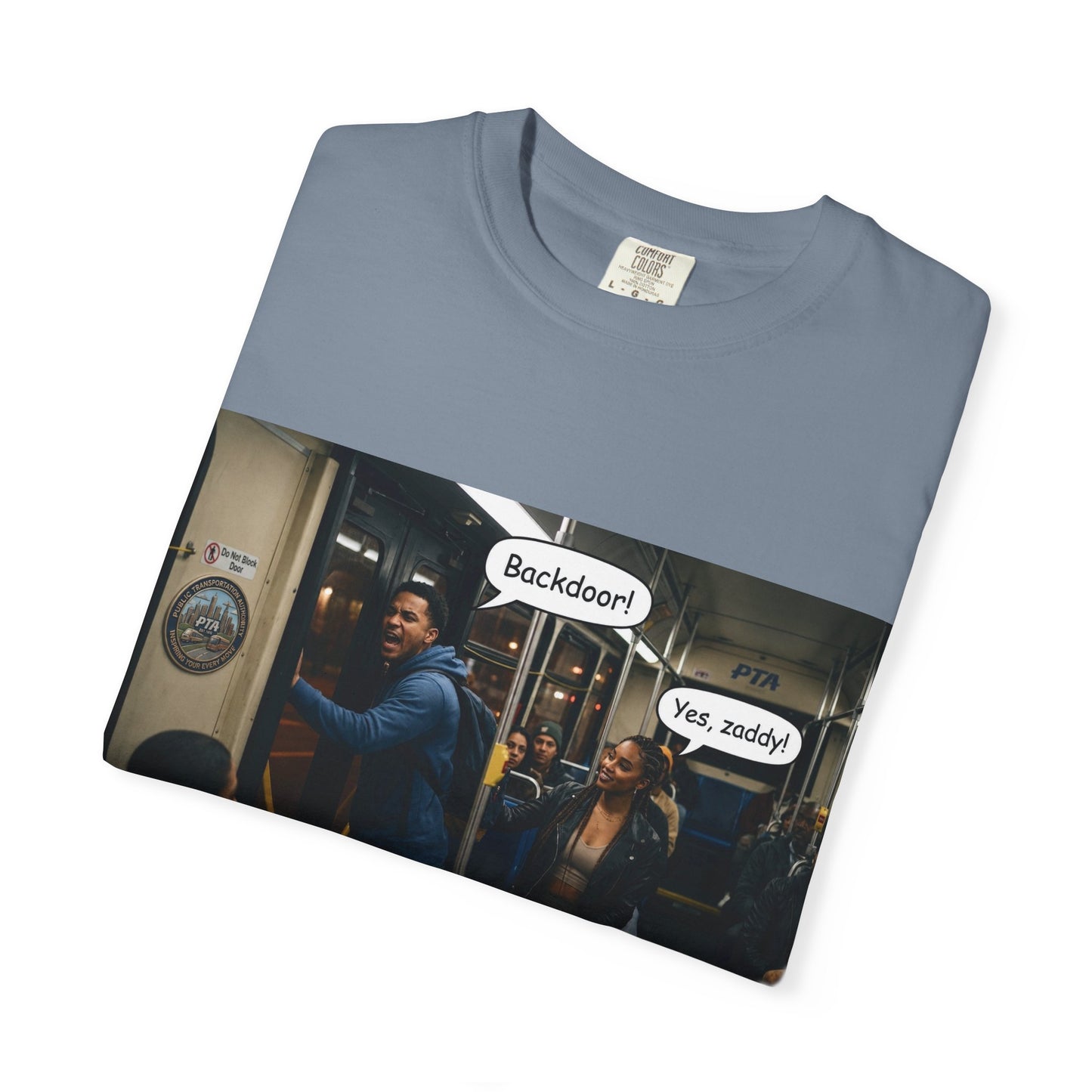 Backdoor Unisex Garment-Dyed T-shirt