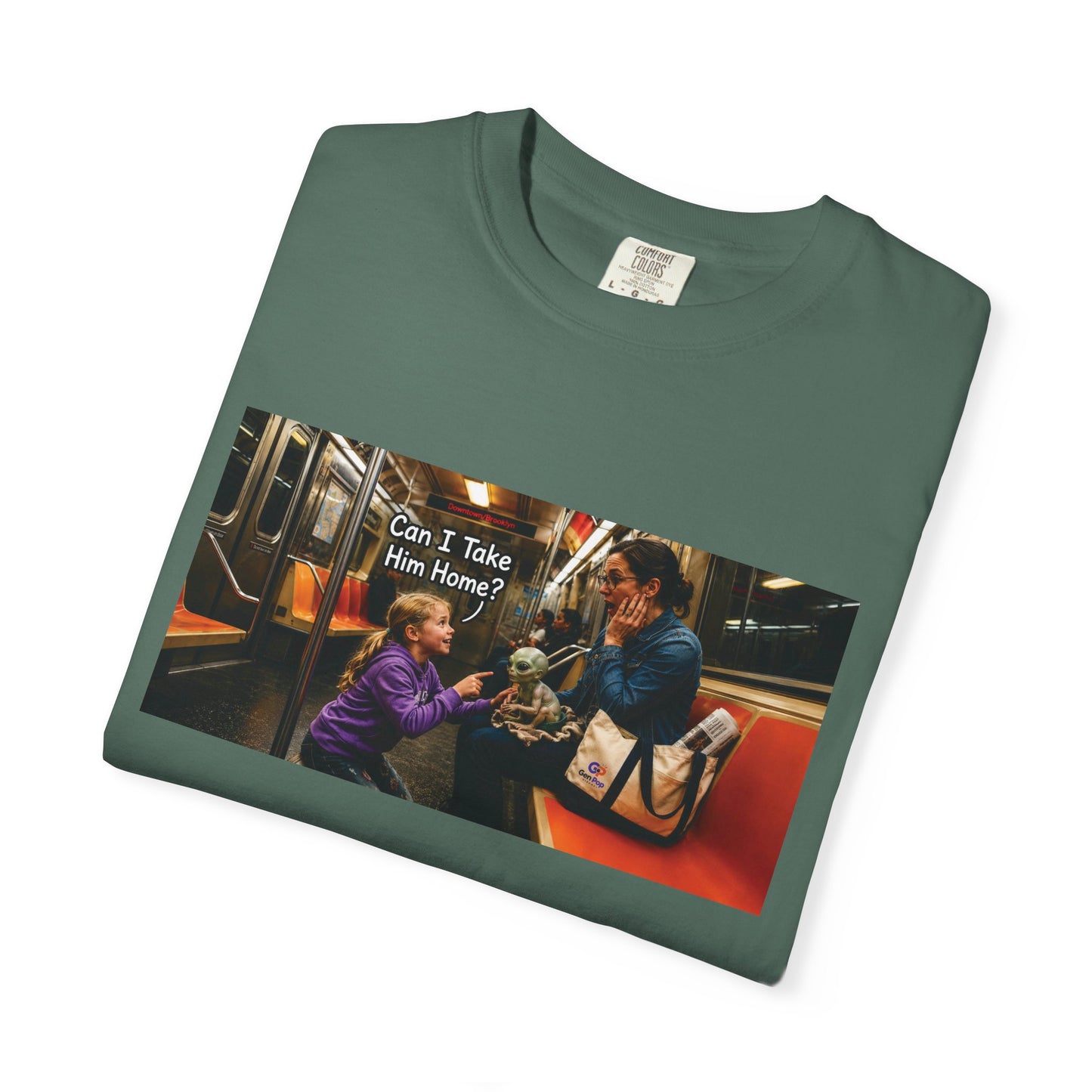 Can I Take Him Home? Funny Garment-Dyed T-Shirt — Cute Gift for Him or Her