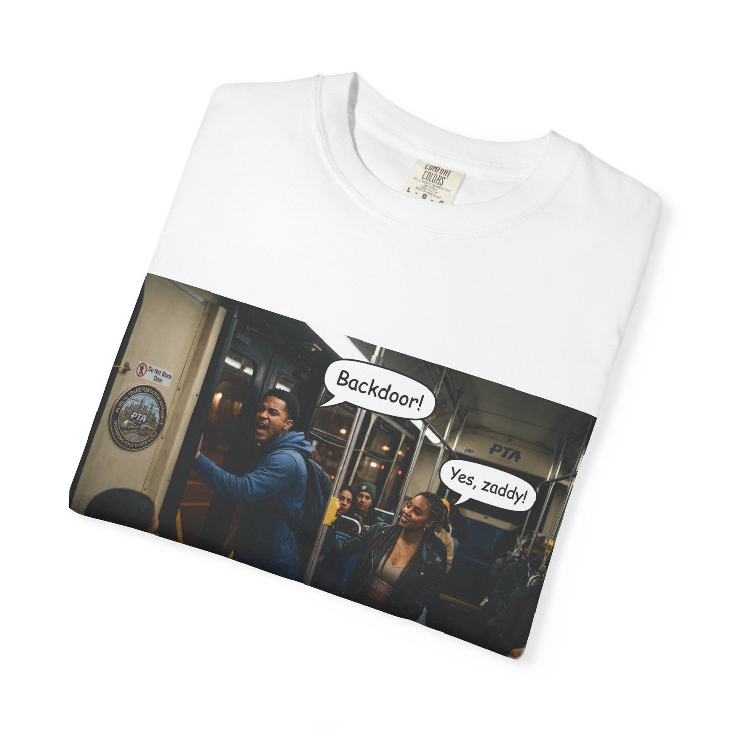 Backdoor Unisex Garment-Dyed T-shirt