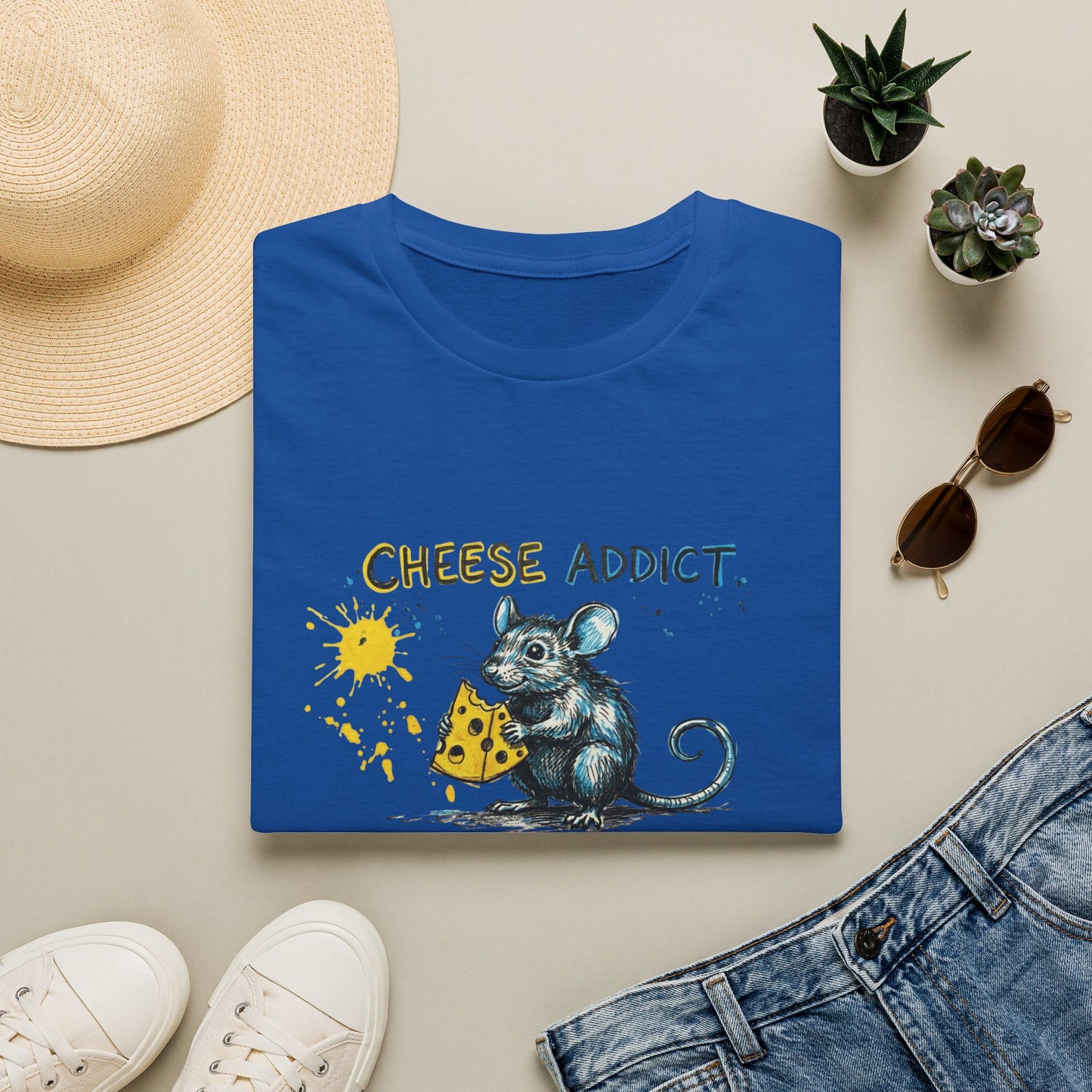 Cheese addict Unisex Softstyle T-Shirt