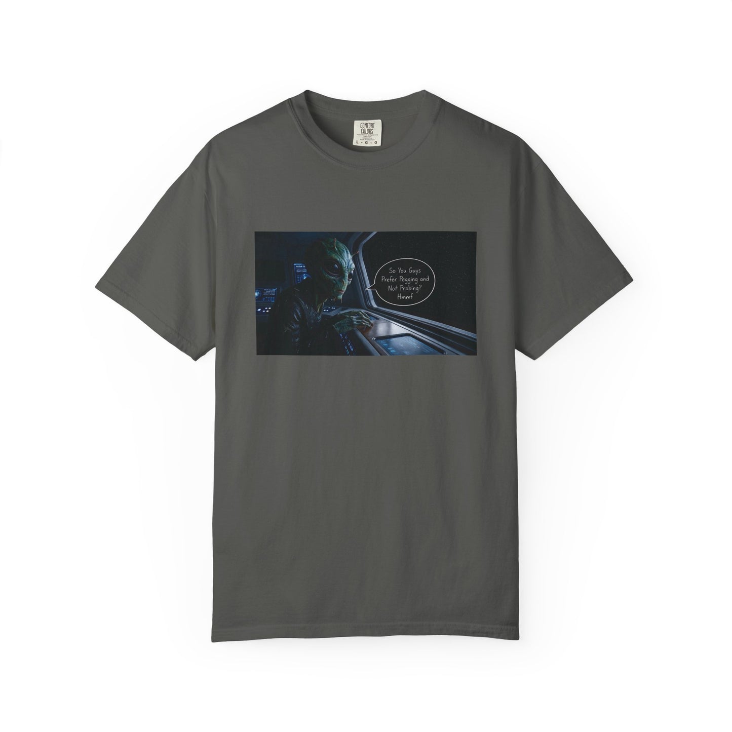 Alien Probing Unisex Garment-Dyed T-shirt