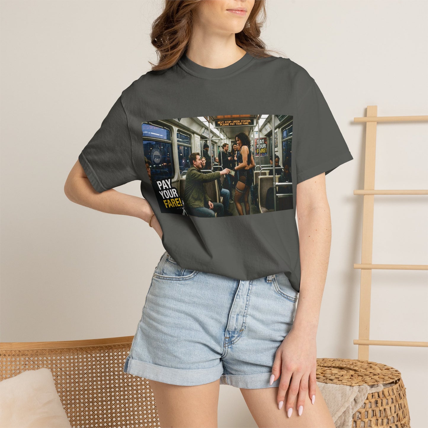 Pay Your Fare Unisex Garment-Dyed T-shirt