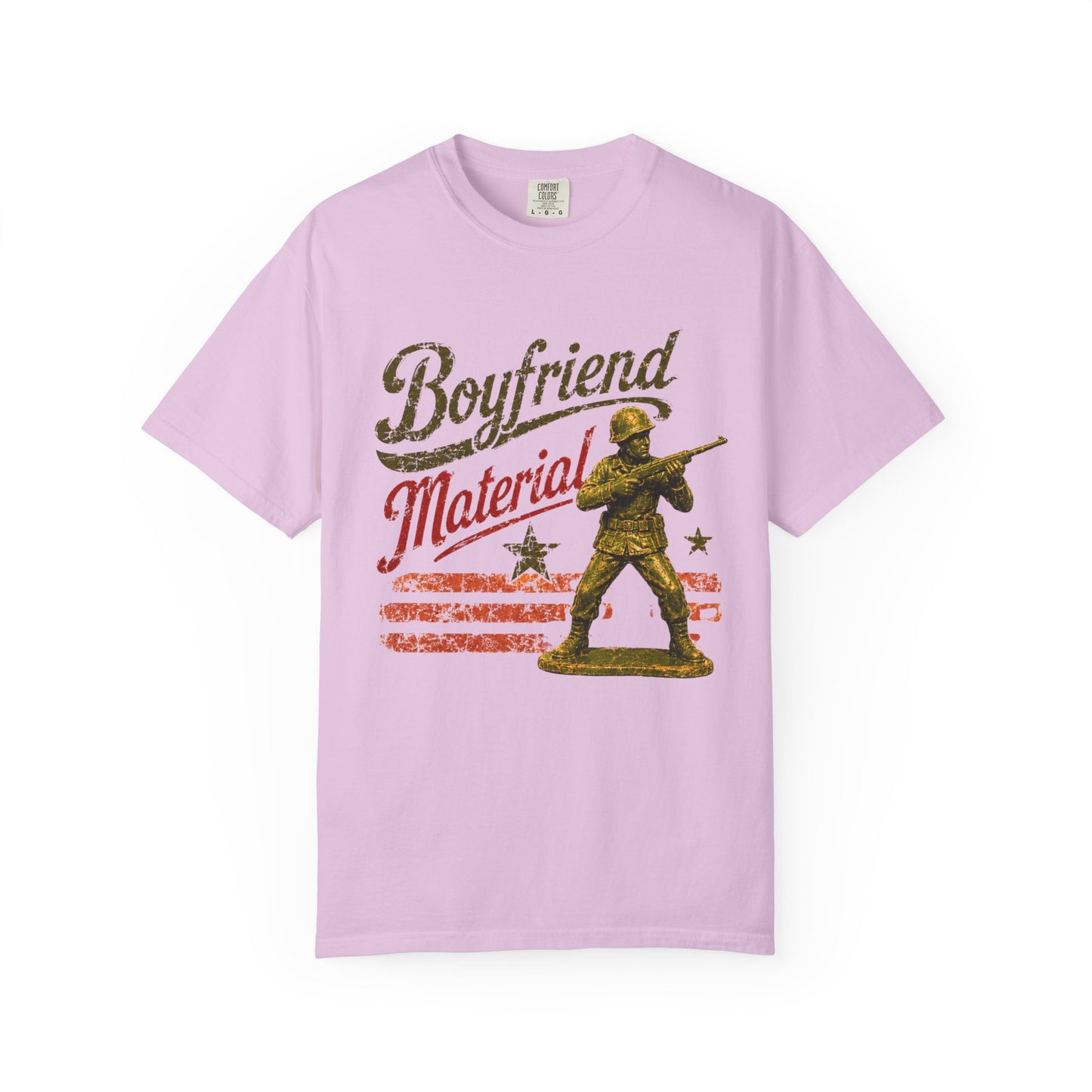 Boyfriend Material Funny Garment-Dyed Tee — Funny Gift for Him