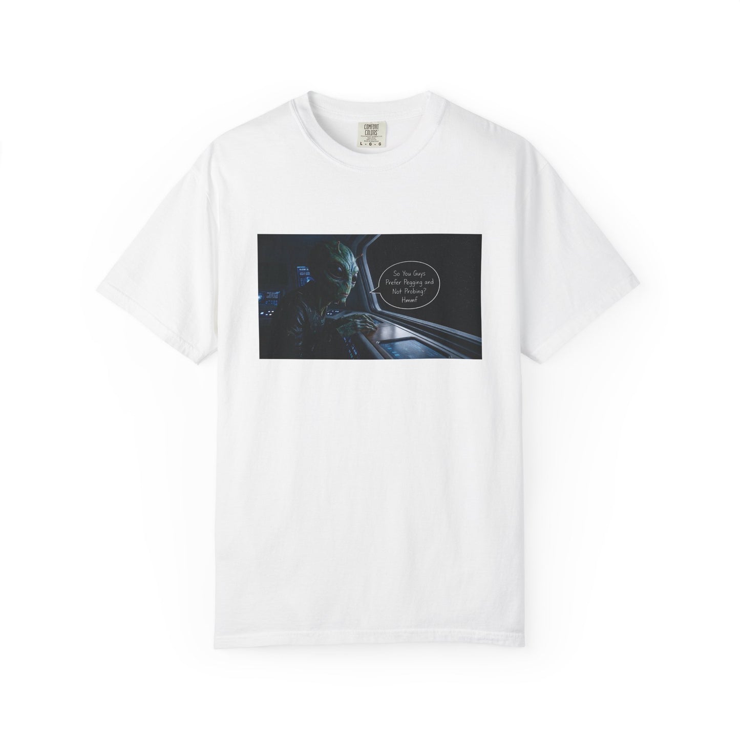 Alien Probing Unisex Garment-Dyed T-shirt