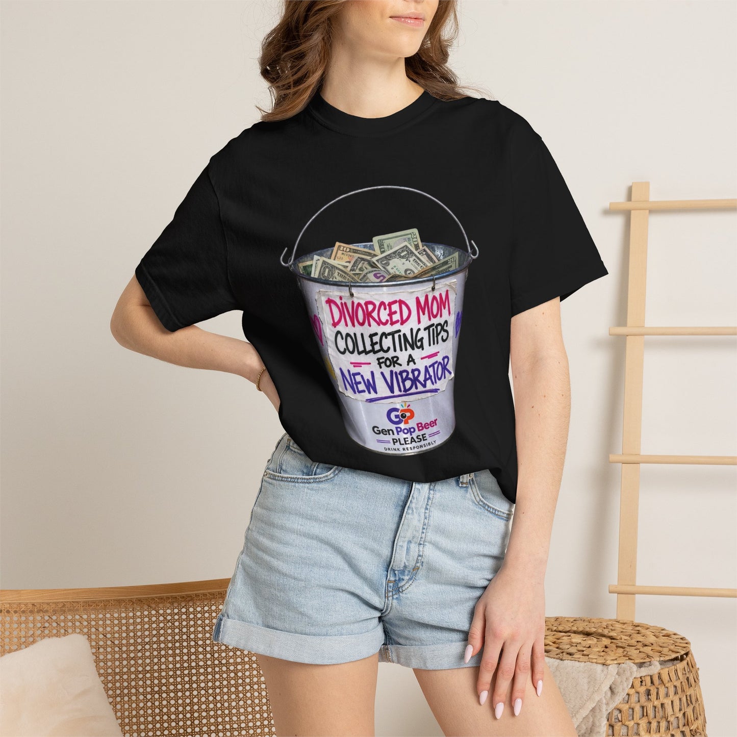 Divorced Mom Collecting Tips for a New One Funny Garment-Dyed Tee — Gag Gift for Her