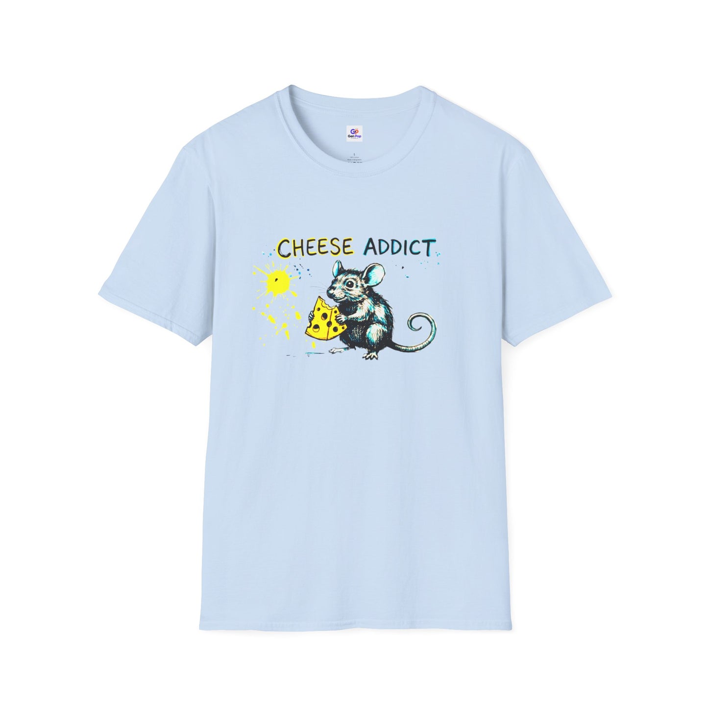 Cheese Addict Funny Softstyle Tee — Unique Gift for Food Lovers and the Hustlers