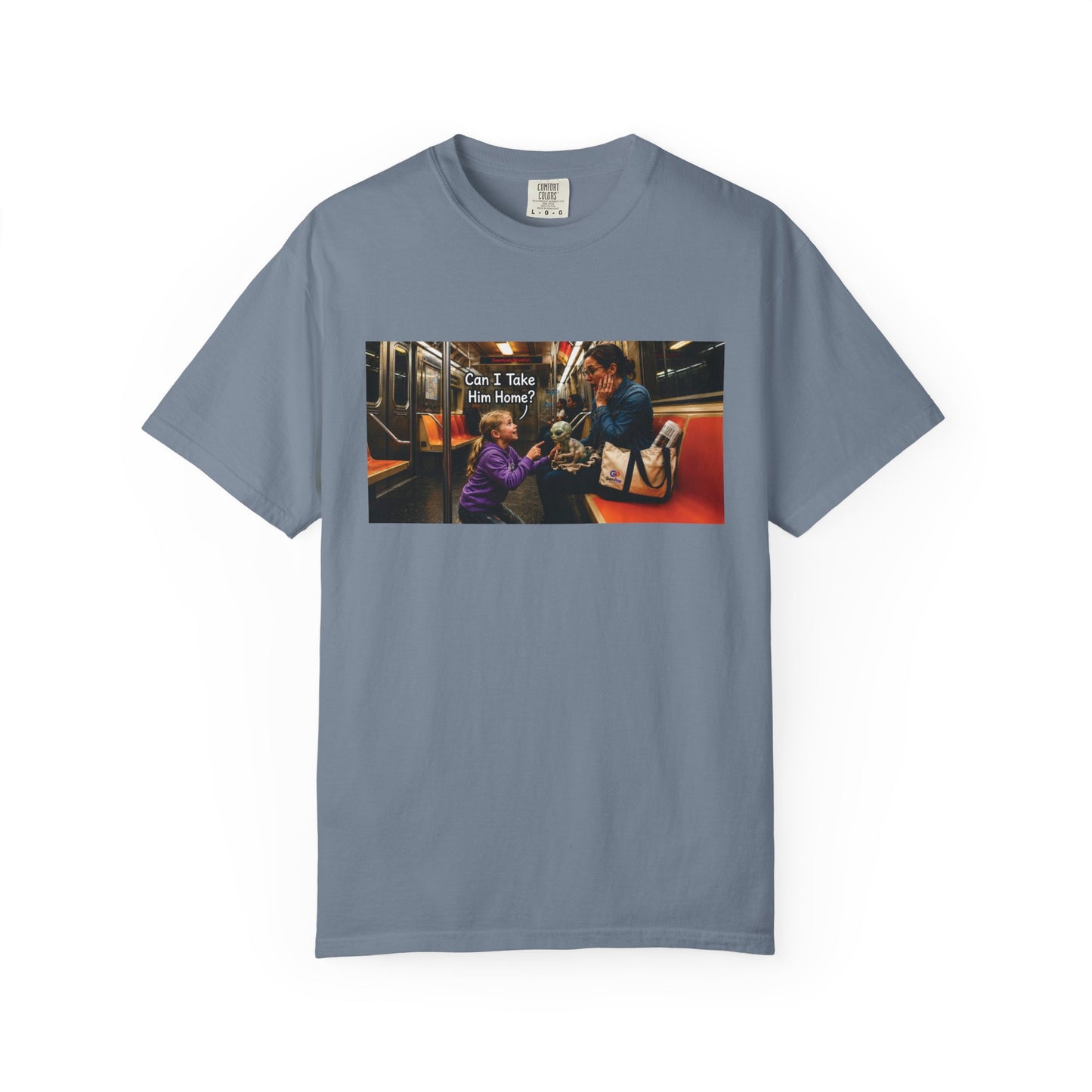 Can I Take Him Home? Funny Garment-Dyed T-Shirt — Cute Gift for Him or Her
