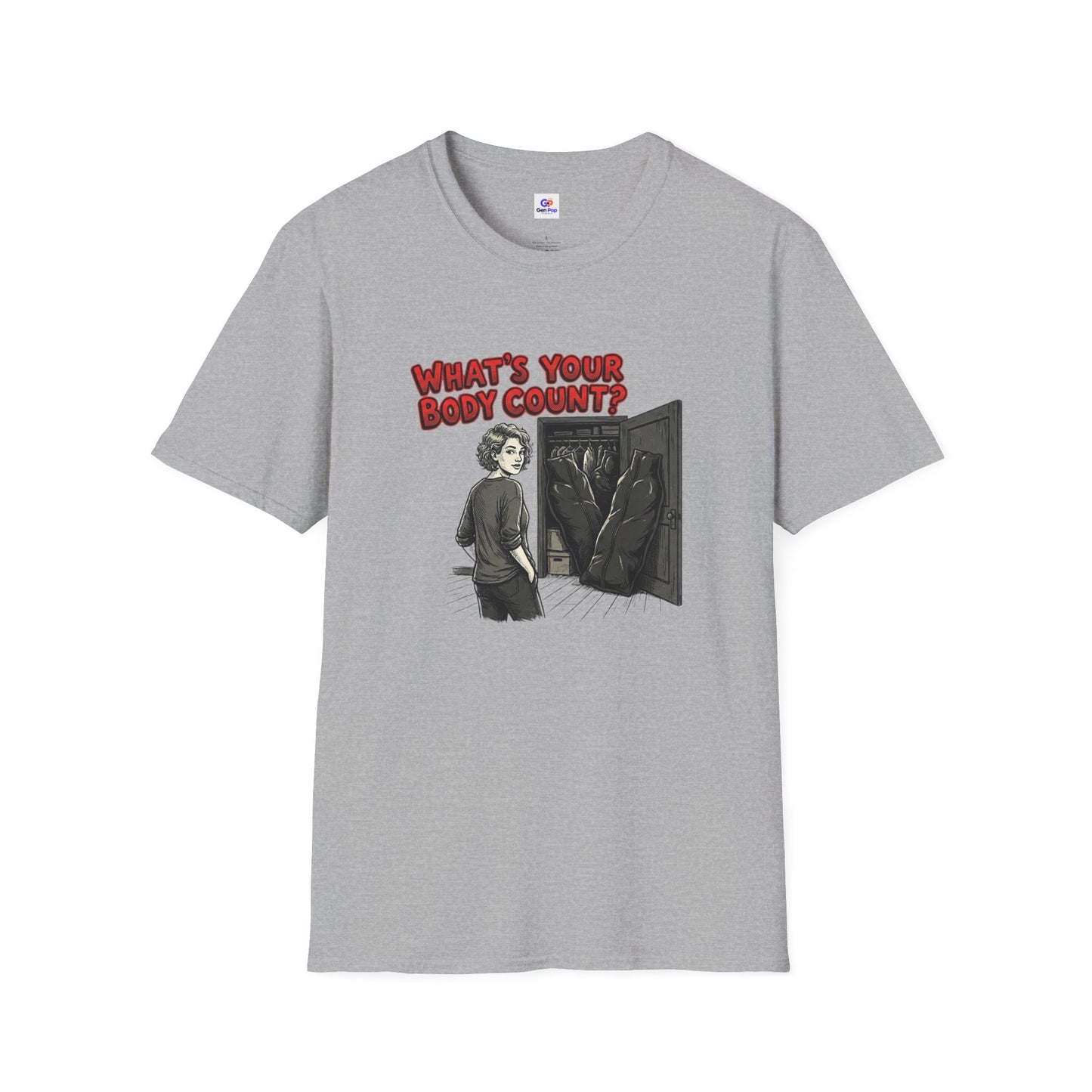 Body Count Funny Adult Humor Softstyle Tee — Gag Gift for Him or Her