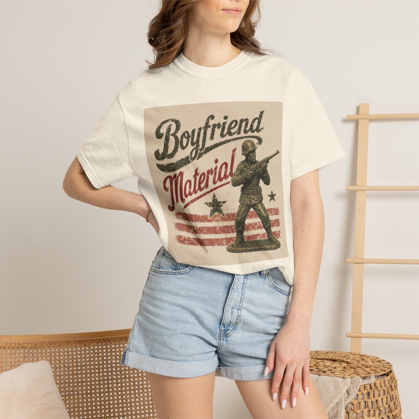 Boyfriend Material Unisex Garment-Dyed T-shirt