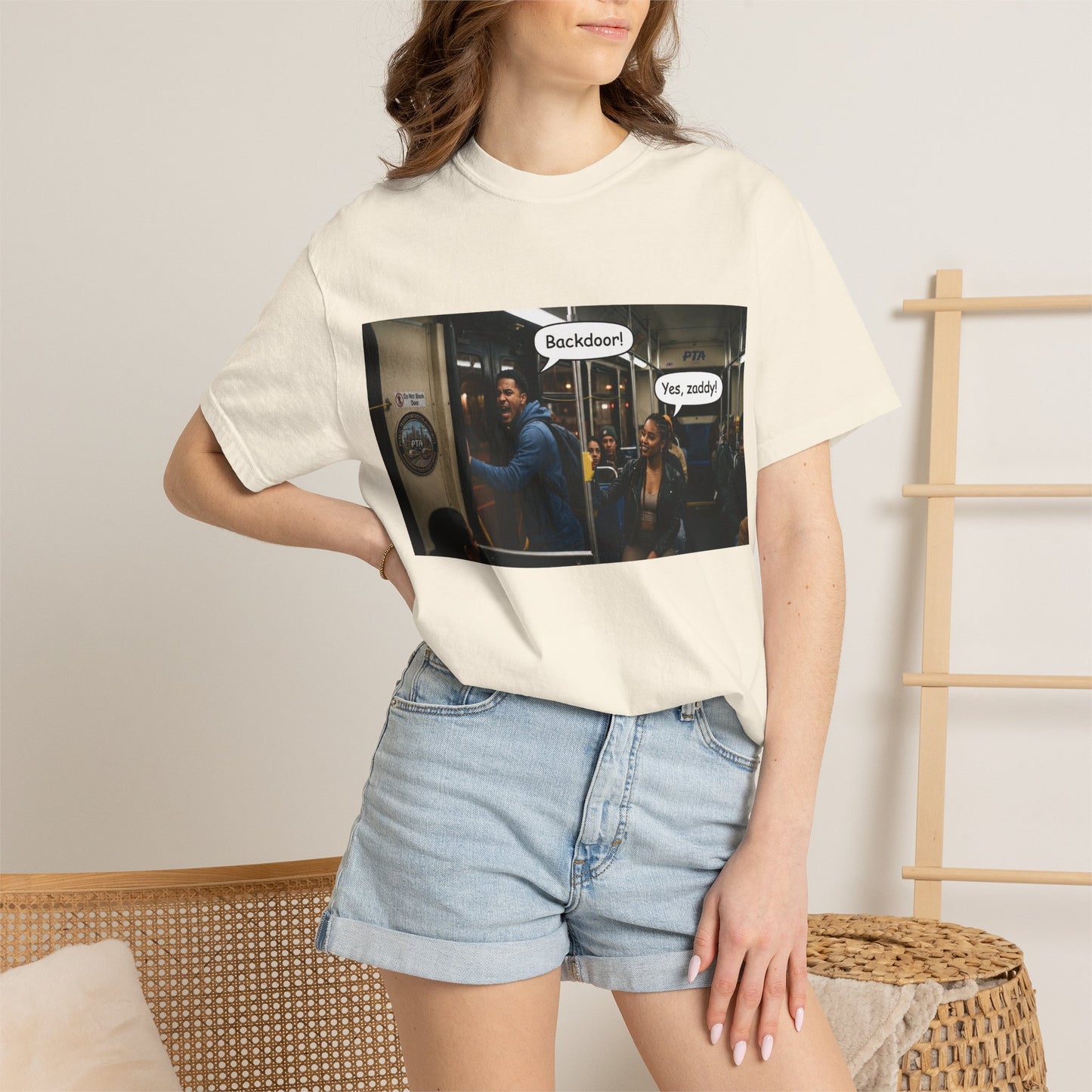 Backdoor Unisex Garment-Dyed T-shirt