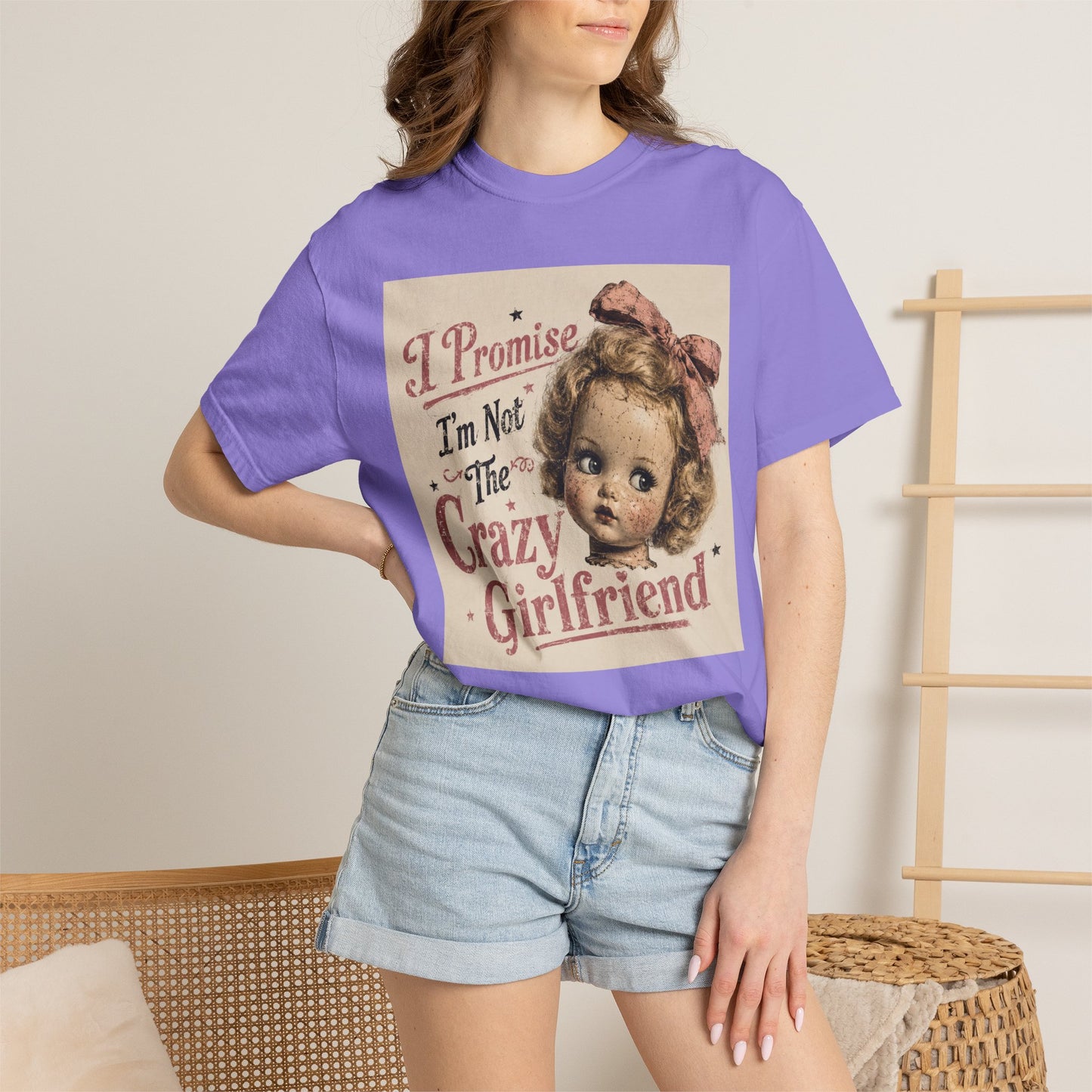 Crazy Girlfriend Unisex Garment-Dyed T-shirt