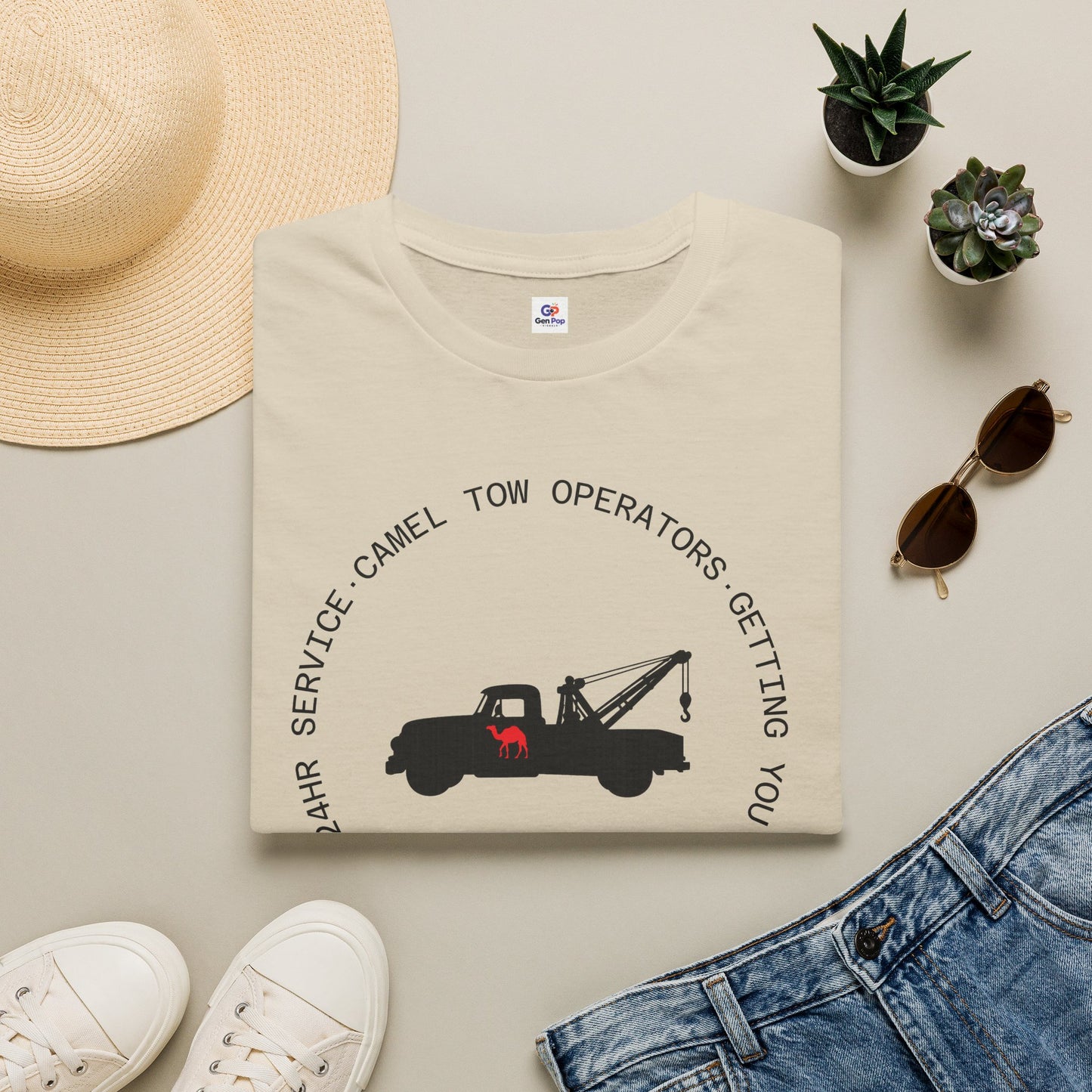 Camel Tow Operators Funny Adult Humor Softstyle Tee — Gag Gift for Him or Her