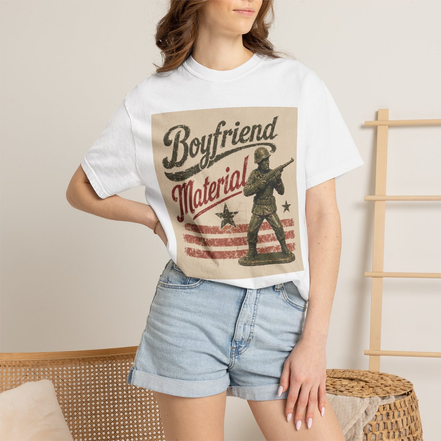 Boyfriend Material Unisex Garment-Dyed T-shirt