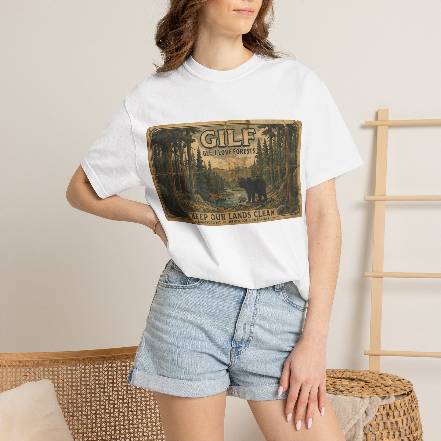 GILF Bear Unisex Garment-Dyed T-shirt
