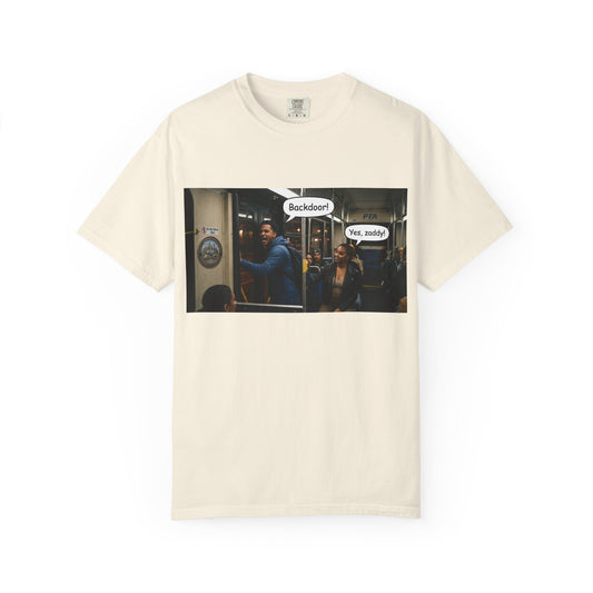 Backdoor Unisex Garment-Dyed T-shirt