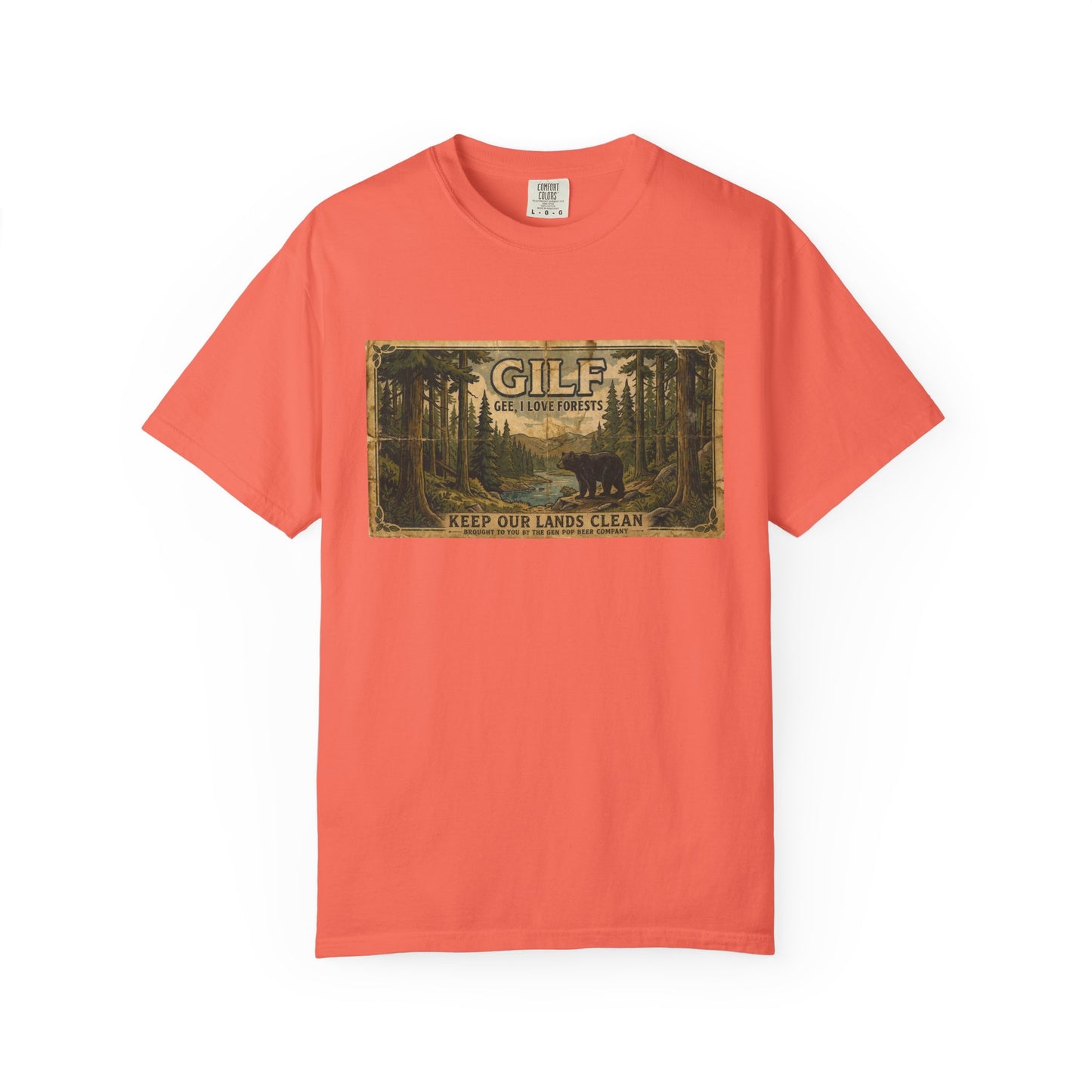 GILF Bear Funny Adult Humor Garment-Dyed Tee — Gag Gift for Him or Her