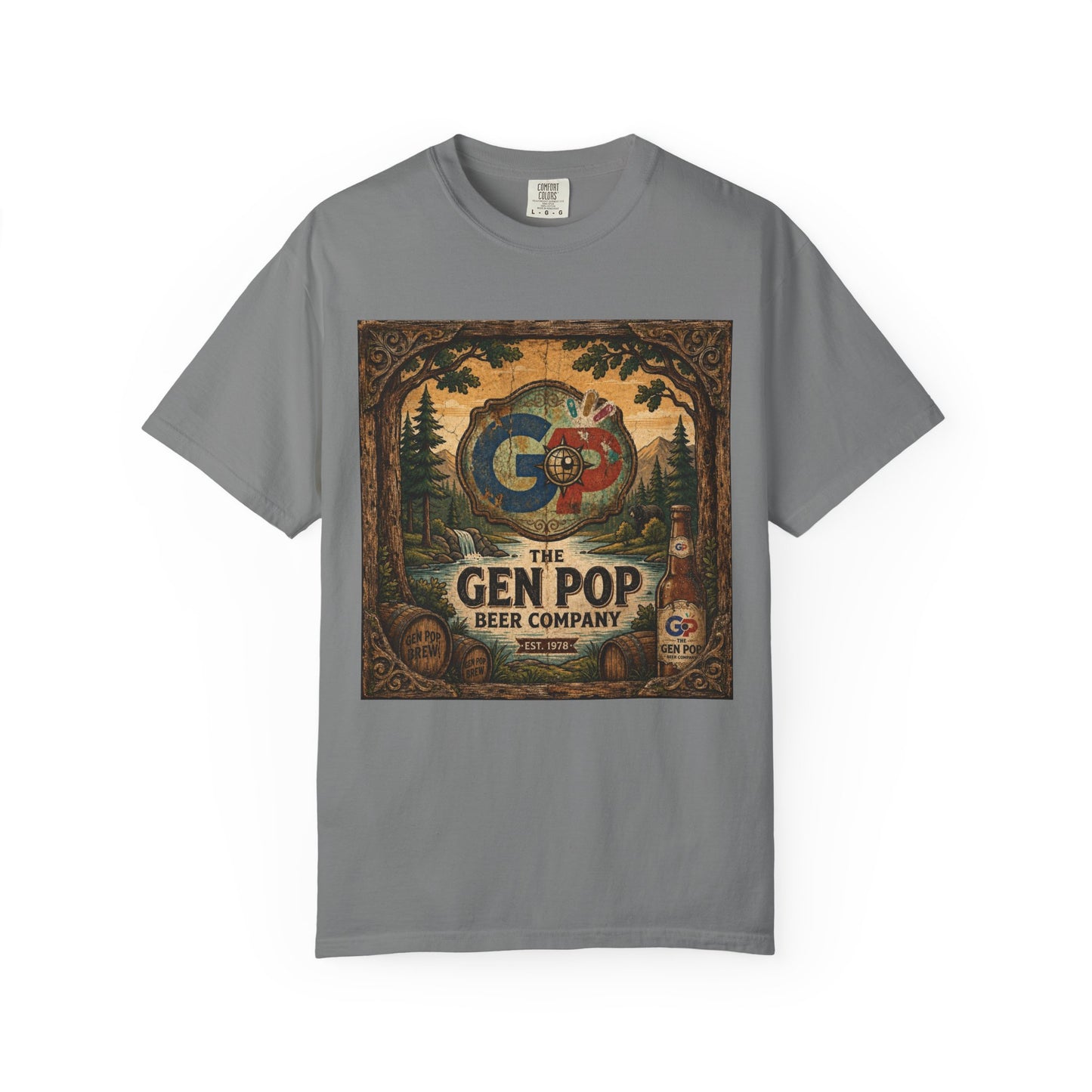 Gen Pop Beer Company Unisex Garment-Dyed T-shirt