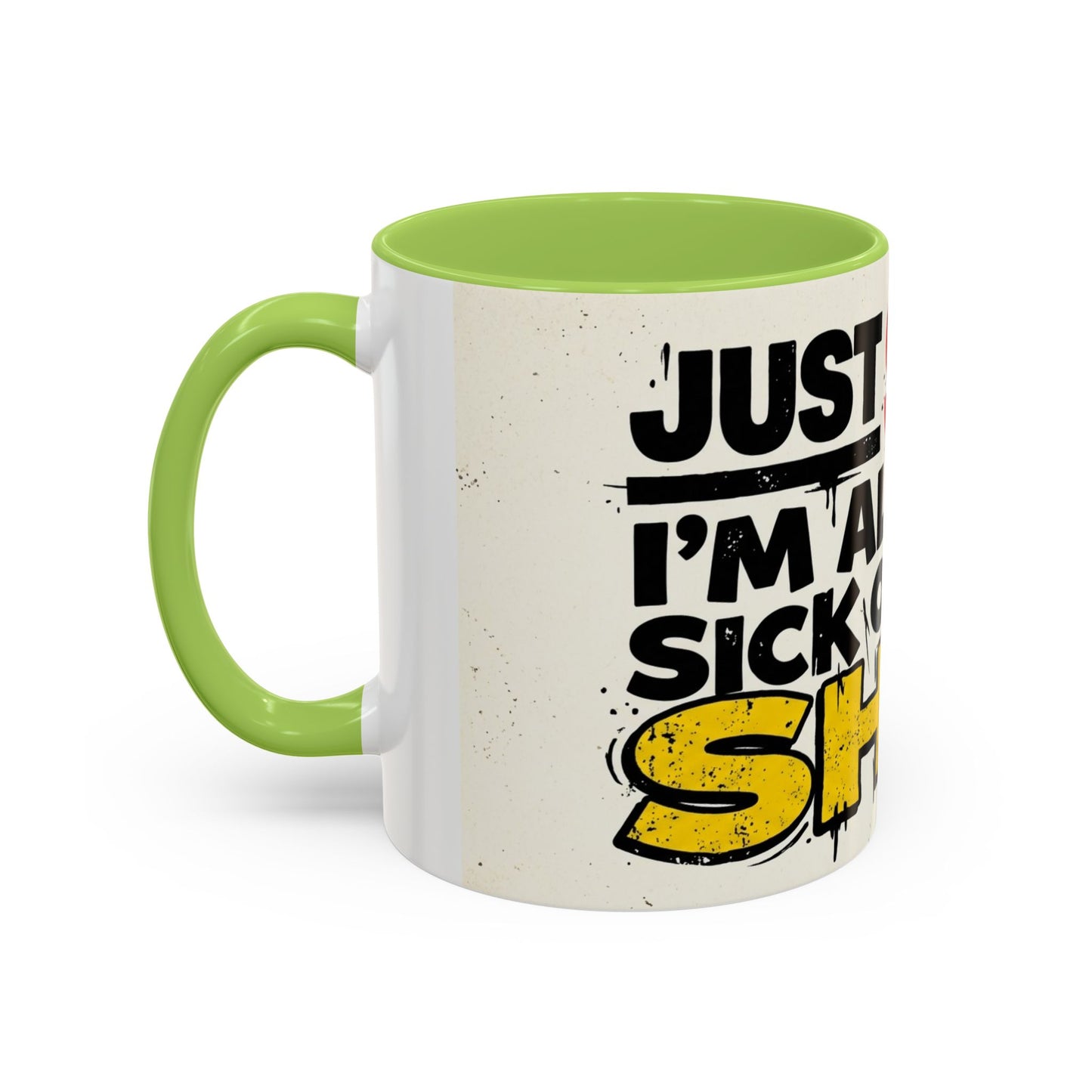 Just Stop Sarcastic Accent Coffee Mug — Funny Gift for the Blunt Friend