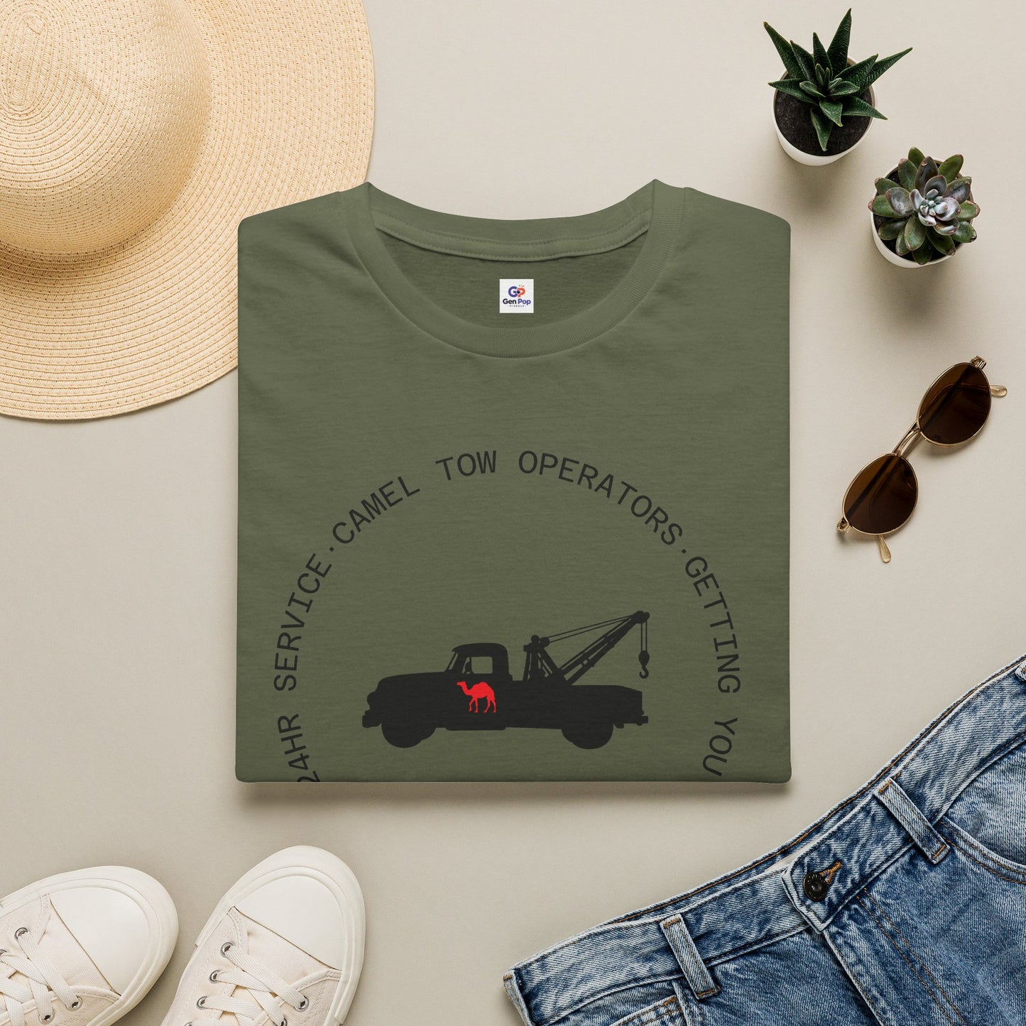 Camel Tow Operators Funny Adult Humor Softstyle Tee — Gag Gift for Him or Her