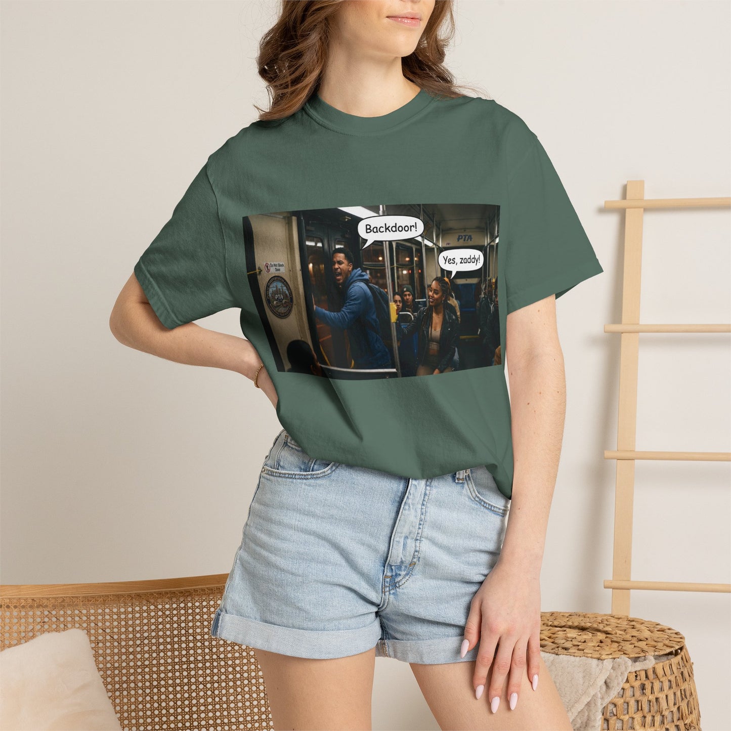 Backdoor Unisex Garment-Dyed T-shirt