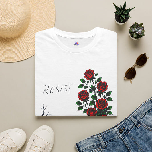 Resist Bold Graphic Softstyle Tee — Unique Ultimate Statement Gift