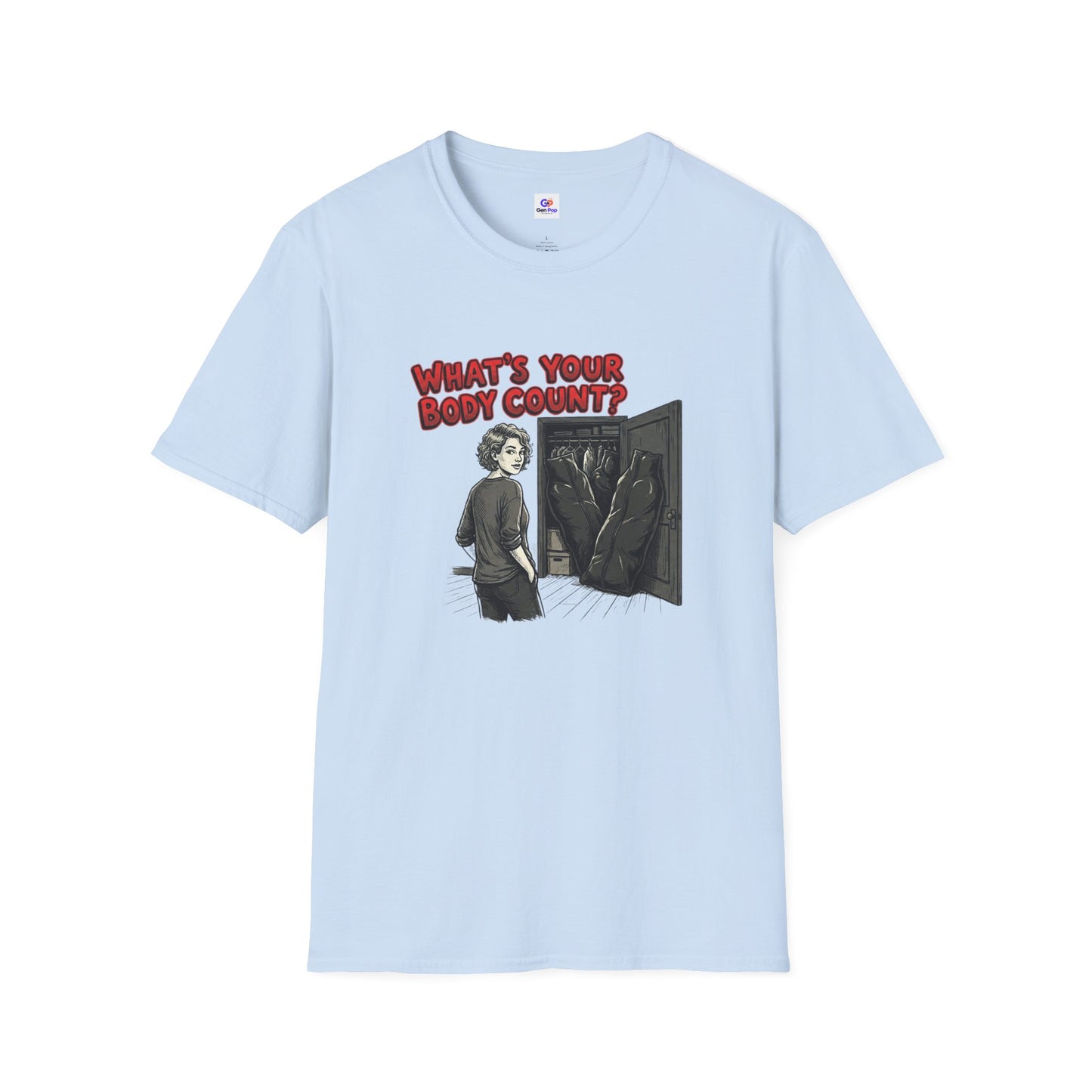 Body Count Funny Adult Humor Softstyle Tee — Gag Gift for Him or Her