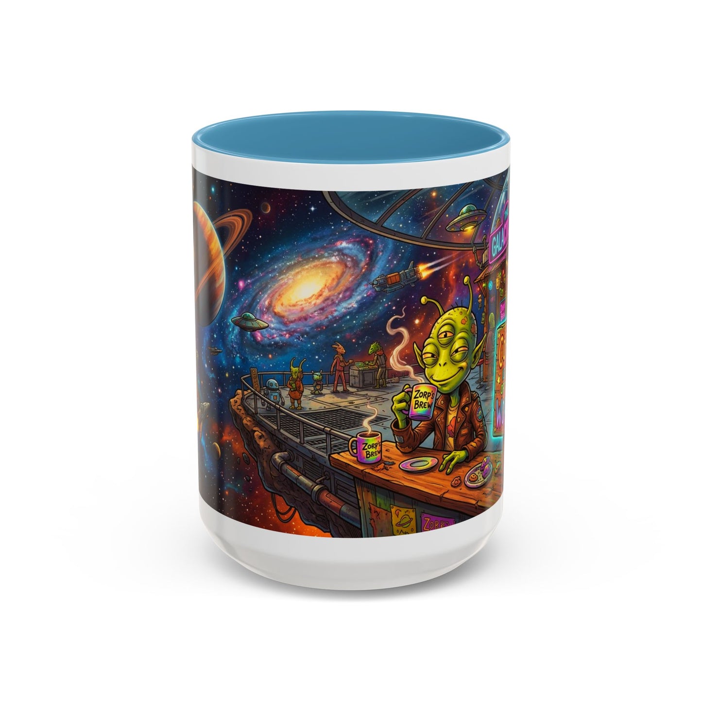 Coffee Is Out of This World Funny Accent Coffee Mug — Unique Gift for Coffee Lovers