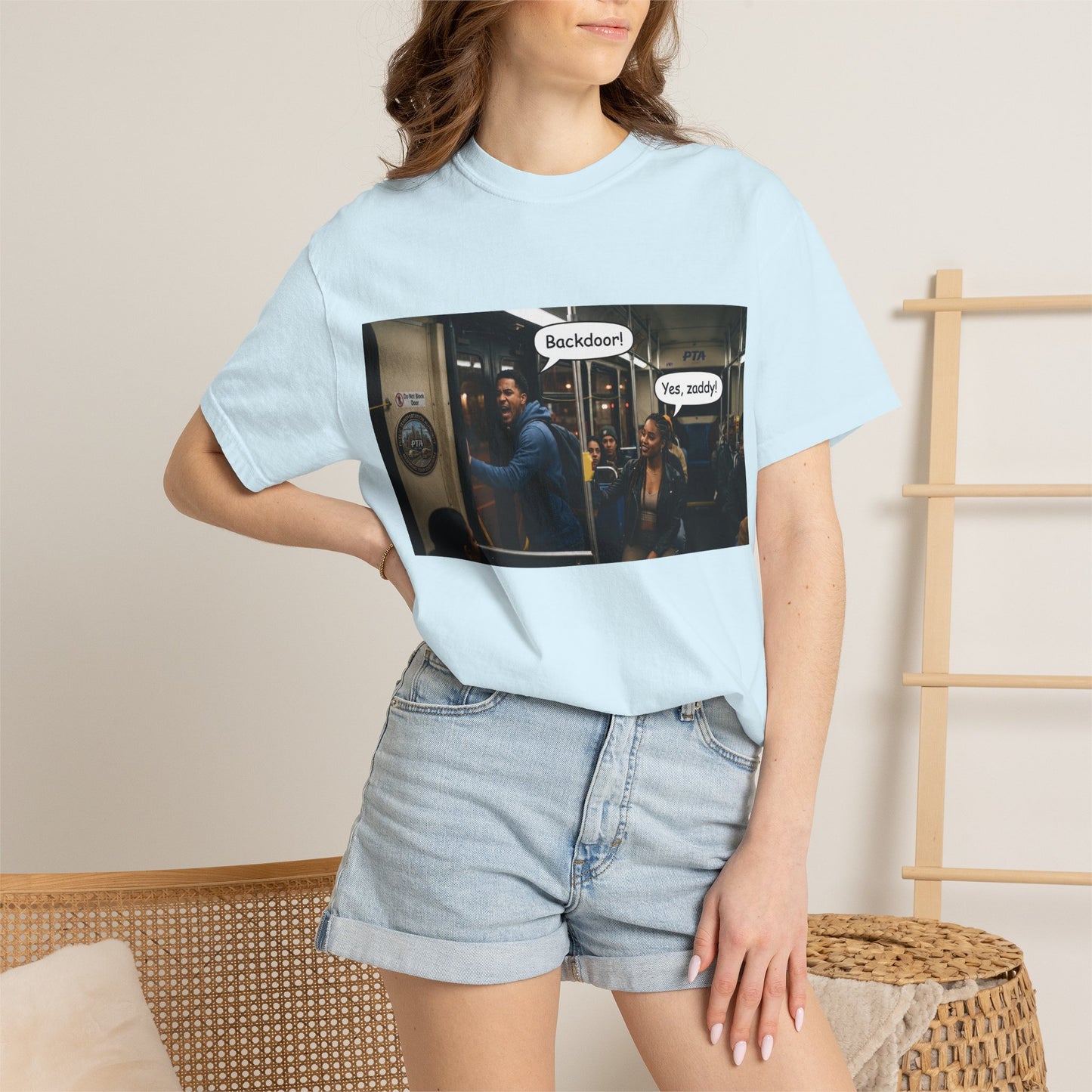 Backdoor Unisex Garment-Dyed T-shirt