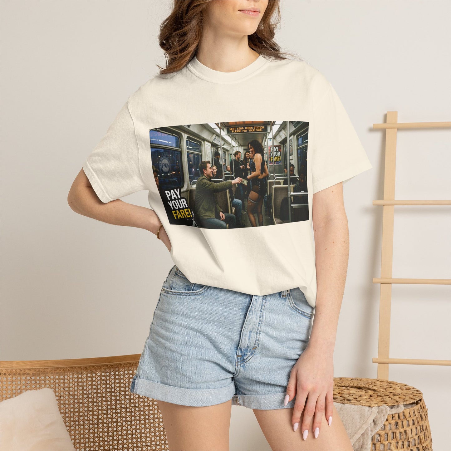 Pay Your Fare Unisex Garment-Dyed T-shirt