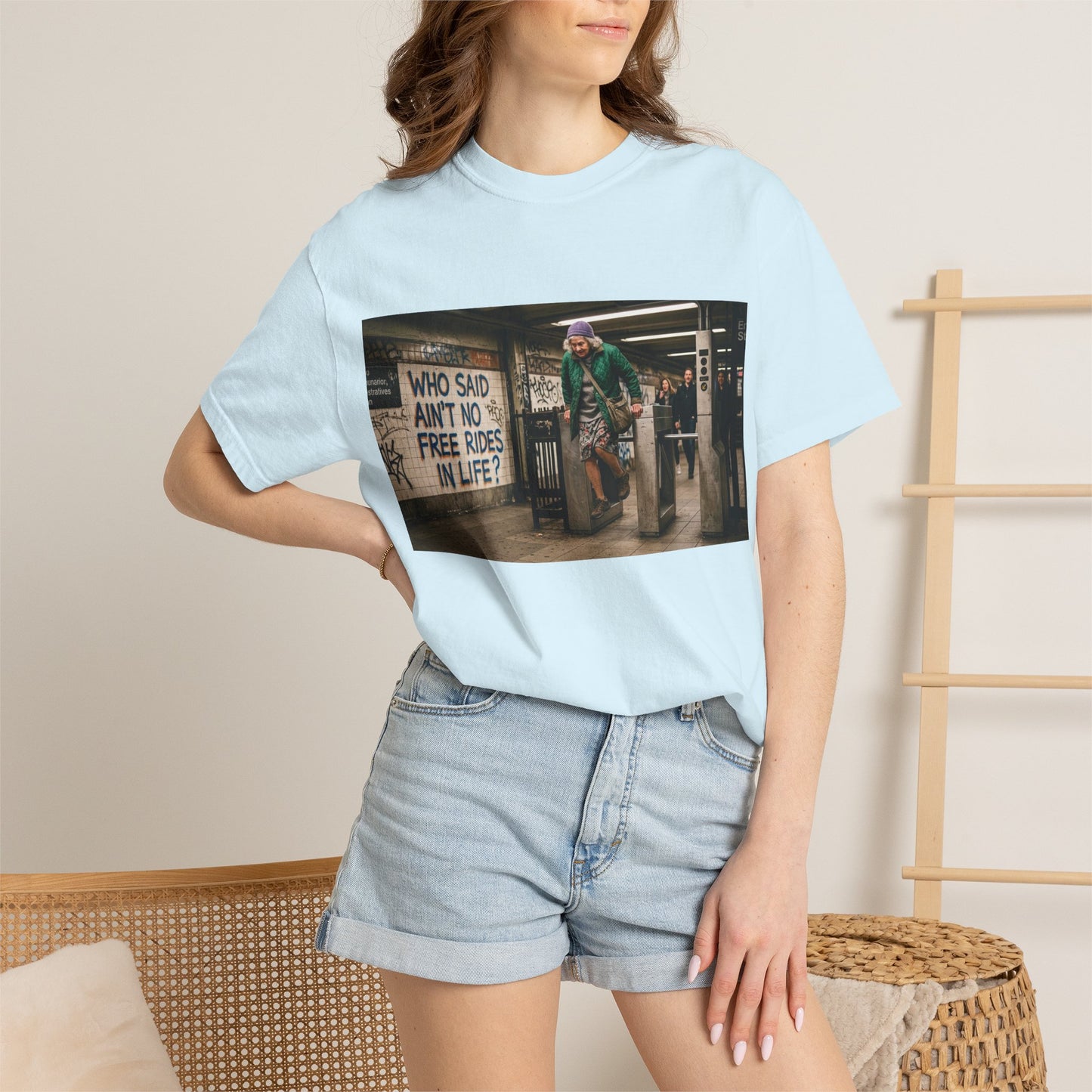 No Free Rides? Unisex Garment-Dyed T-shirt