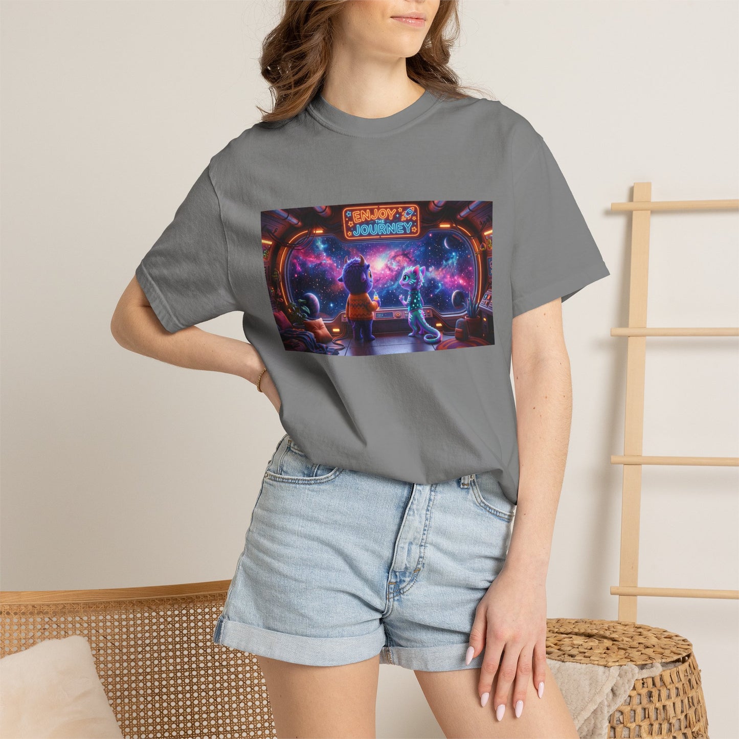 Enjoy the Journey Motivational Garment-Dyed Tee — Unique Unisex Gift