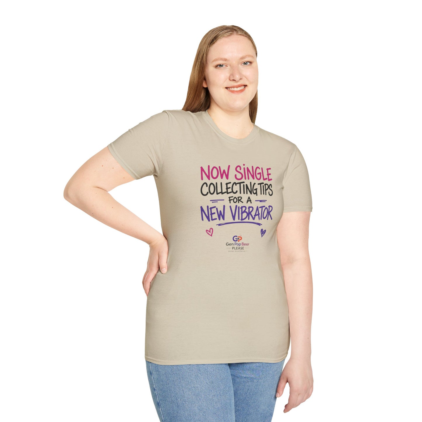 Now Single New Vibrator Unisex Softstyle T-Shirt