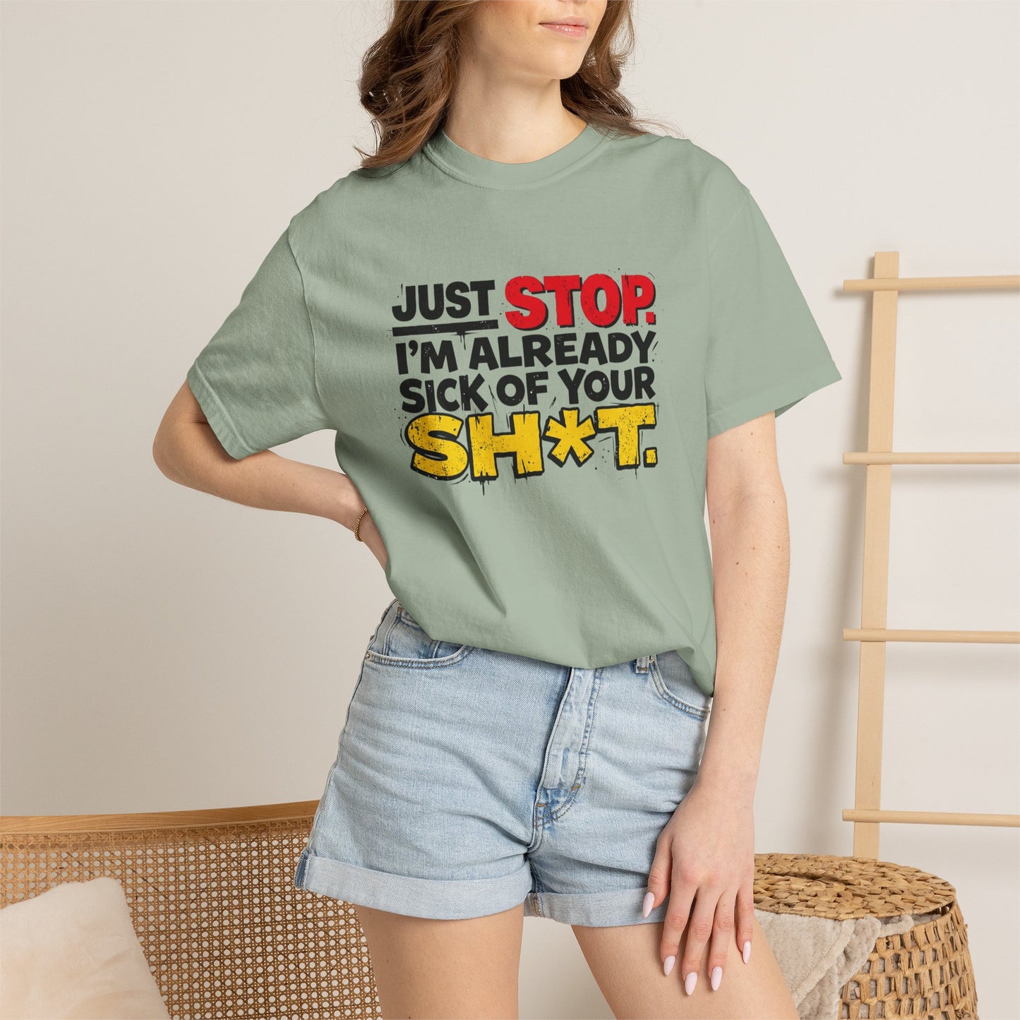 Just Stop Unisex Garment-Dyed T-shirt
