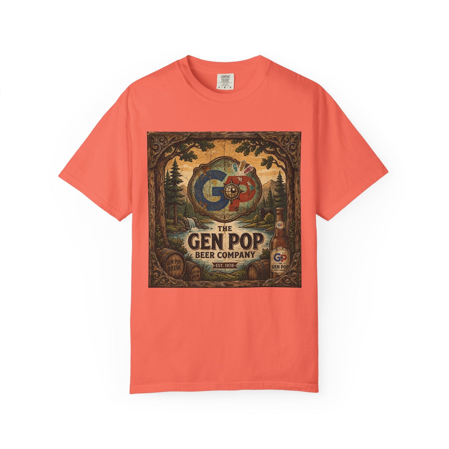 Gen Pop Beer Company Unisex Garment-Dyed T-shirt