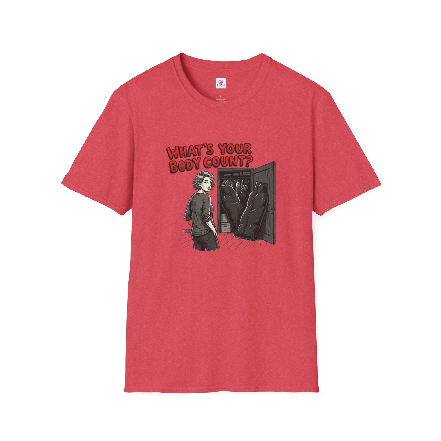 Body Count Funny Adult Humor Softstyle Tee — Gag Gift for Him or Her