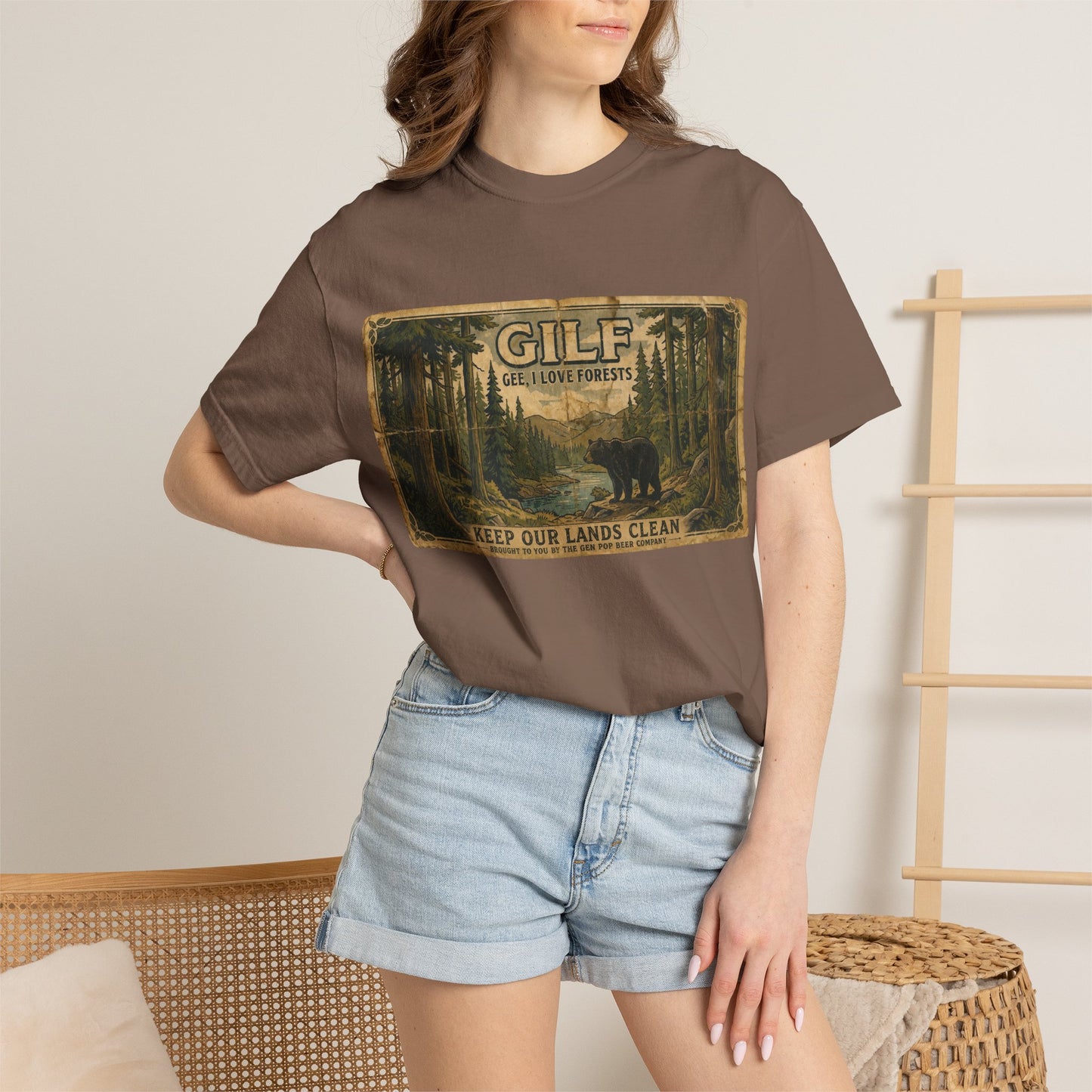 GILF Bear Unisex Garment-Dyed T-shirt