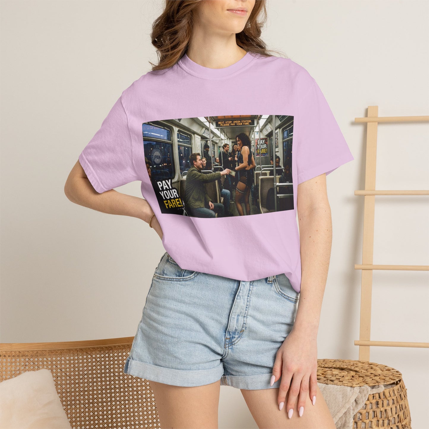 Pay Your Fare Unisex Garment-Dyed T-shirt