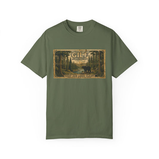 GILF Bear Funny Adult Humor Garment-Dyed Tee — Gag Gift for Him or Her