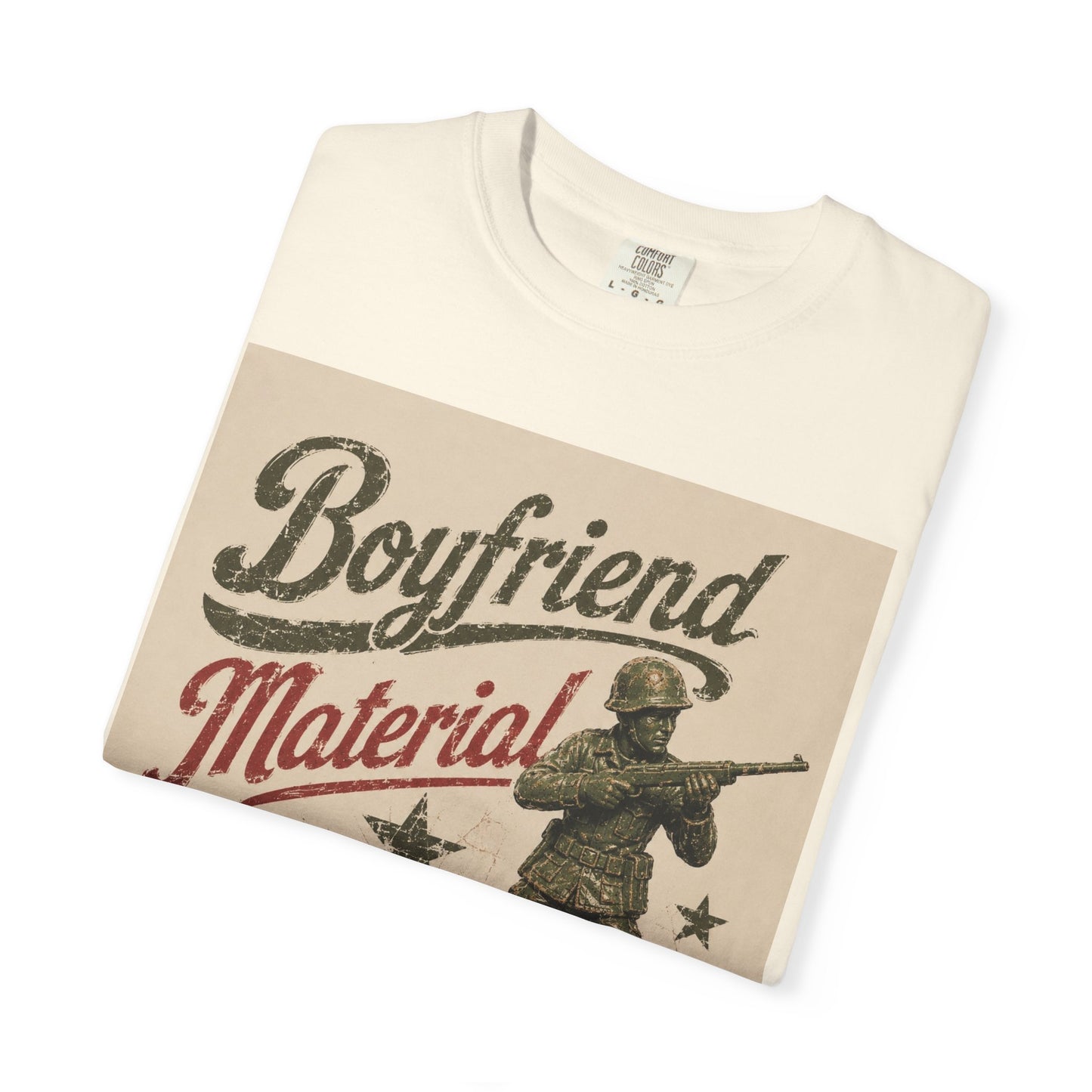 Boyfriend Material Unisex Garment-Dyed T-shirt